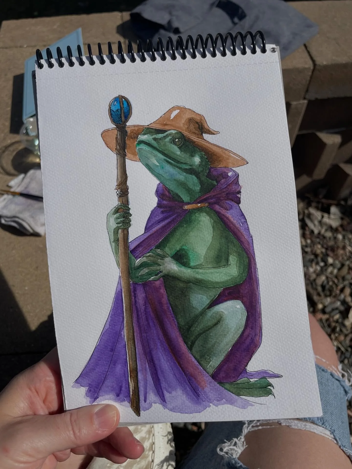 A silly #doodle on a sunny day.

#lizard #wizard #spring #sunshine