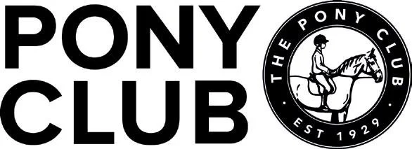 Pony Club logo with text 'The Pony Club Est 1929' and a horse and rider illustration.