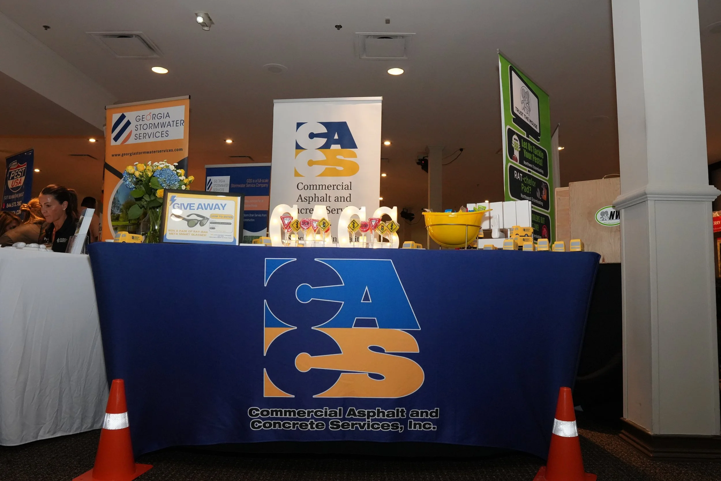 CACS vendor booth set-up