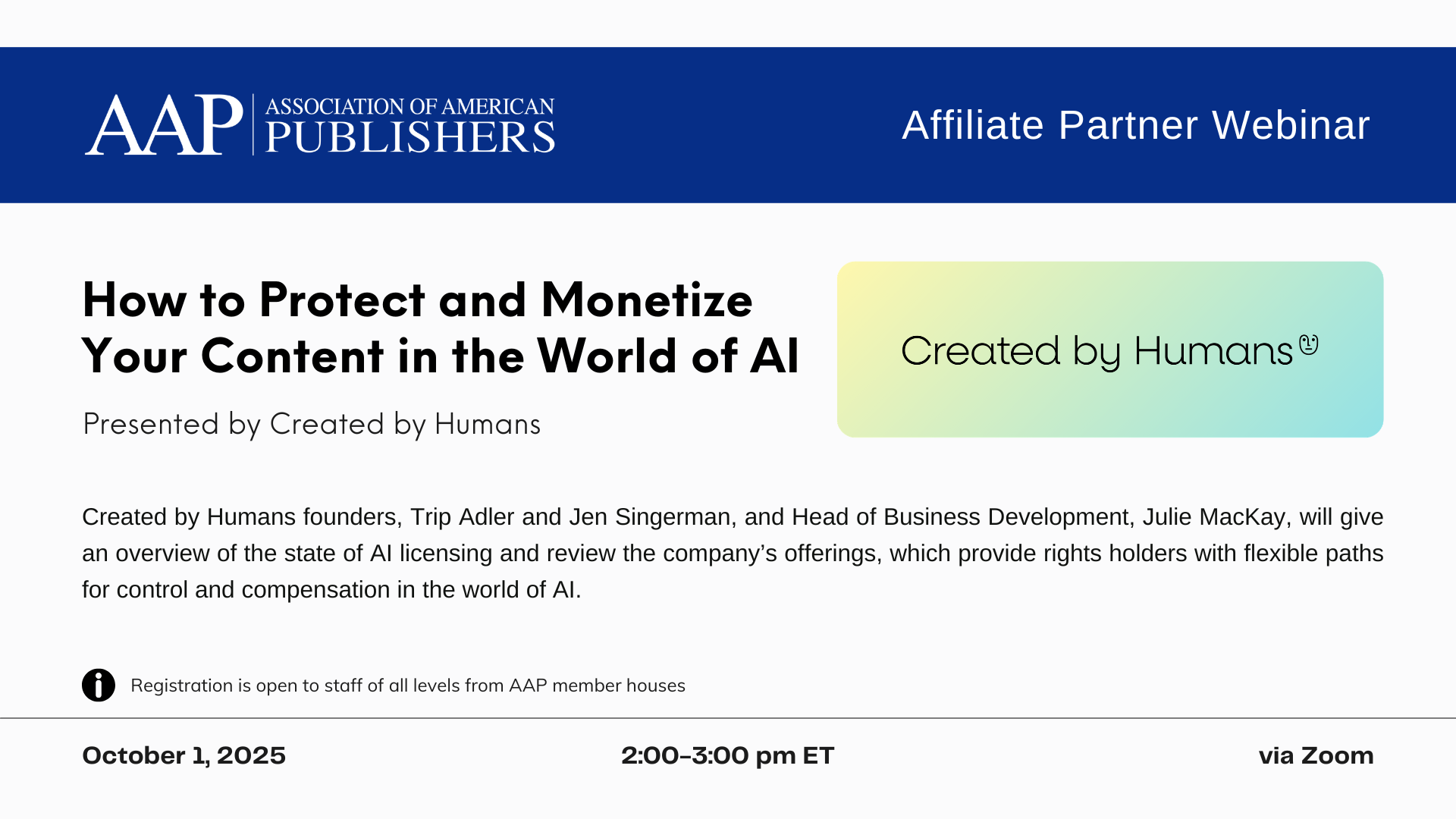 AAP Affiliate Webinar, 2025