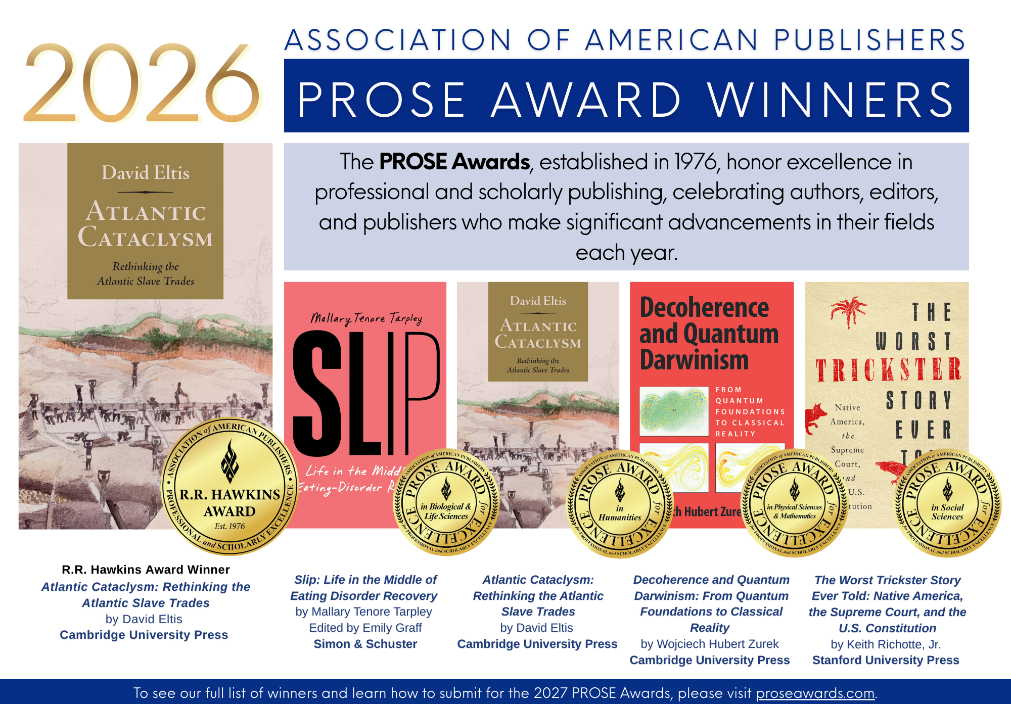 Harpers Magazine promotion for 2026 PROSE Awards, 2026