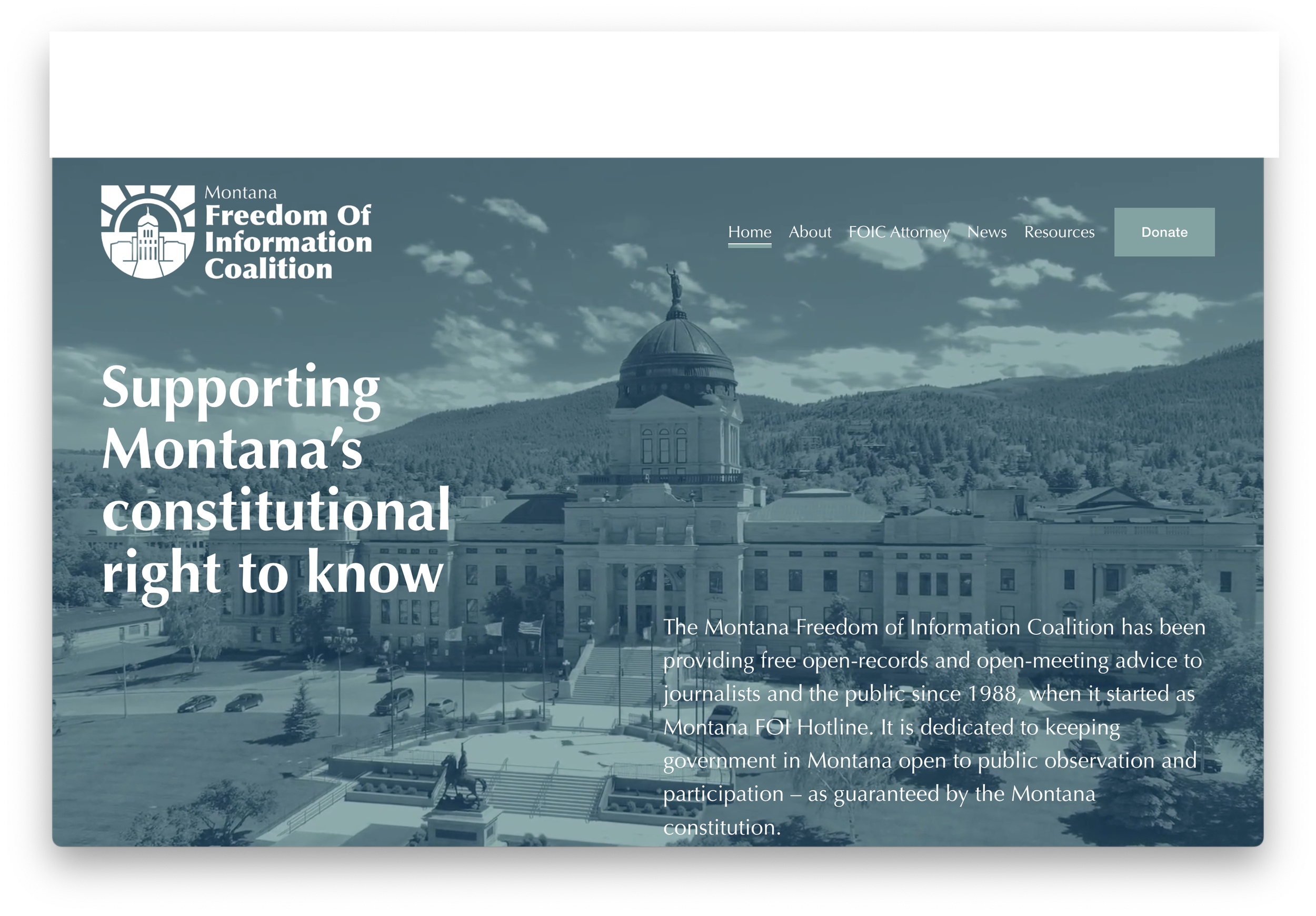 Montana FOI Coalition launches new website