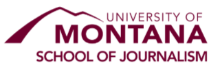 University of Montana School of Journalism logo with mountain silhouette
