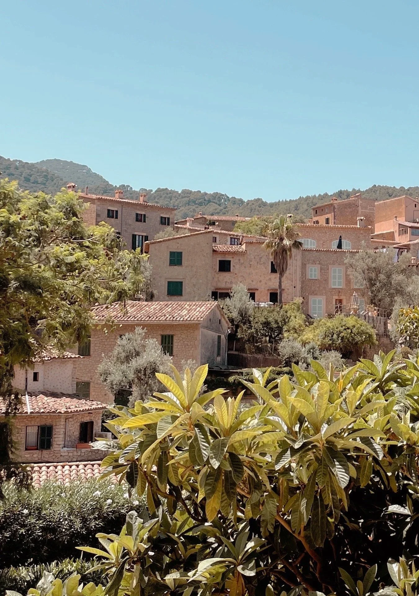 The honey-coloured, hilltop village of Deià, Mallorca