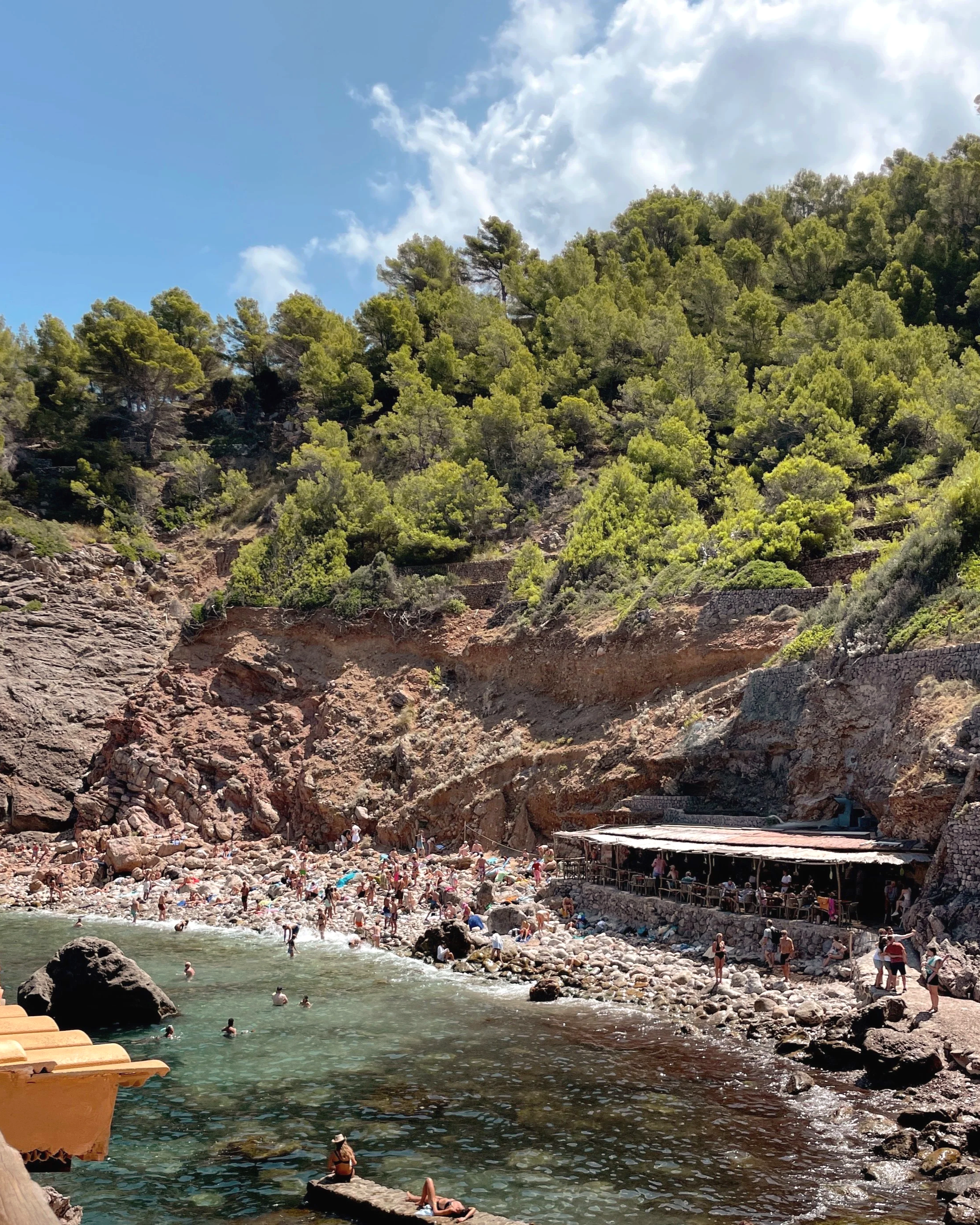 The rocky cove of Cala Deià, Mallorca
