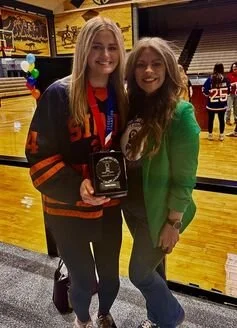 Ragyn Peska with Angela Drake