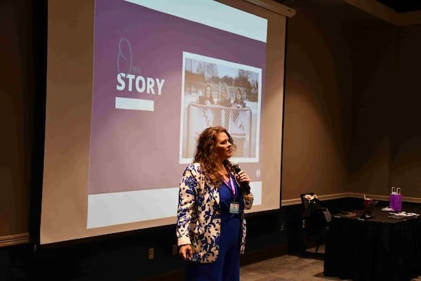 Ninja mamma speaking at Seeds of Hope Retreat