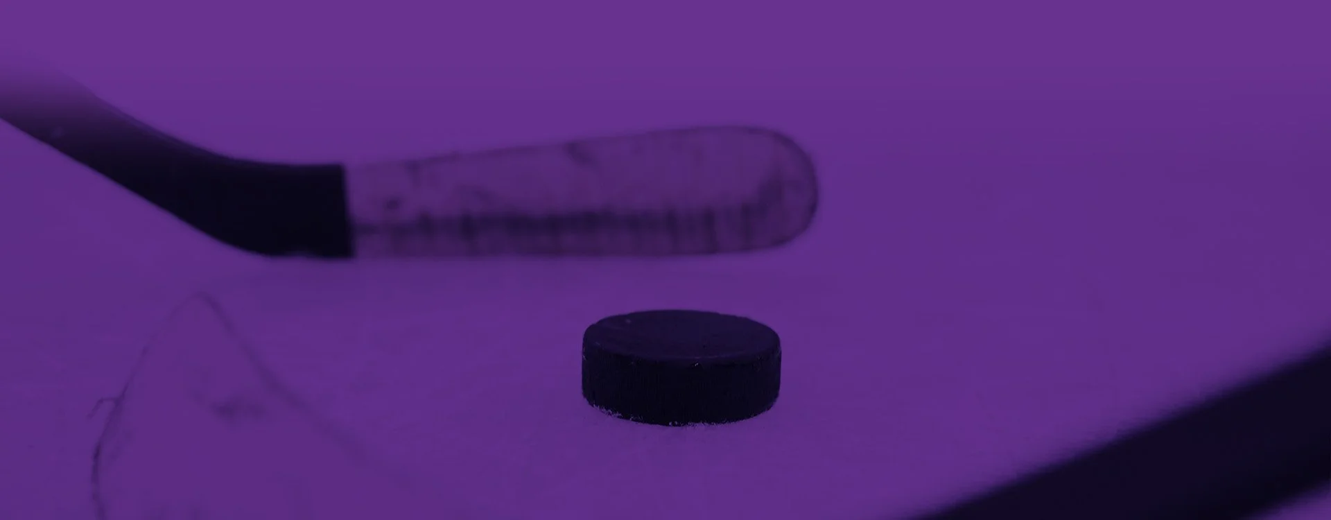 Hockey stick and puck