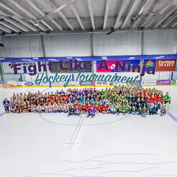 Fight Like A Ninja hockey team photo