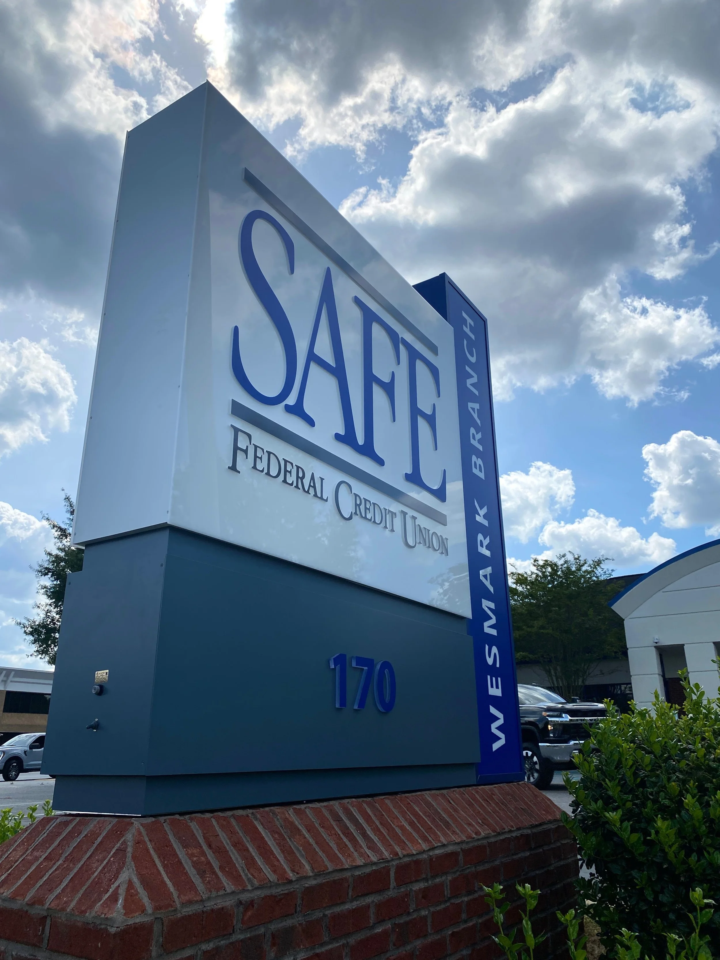 Firebrand Custom Signage for SAFE Federal Credit Union