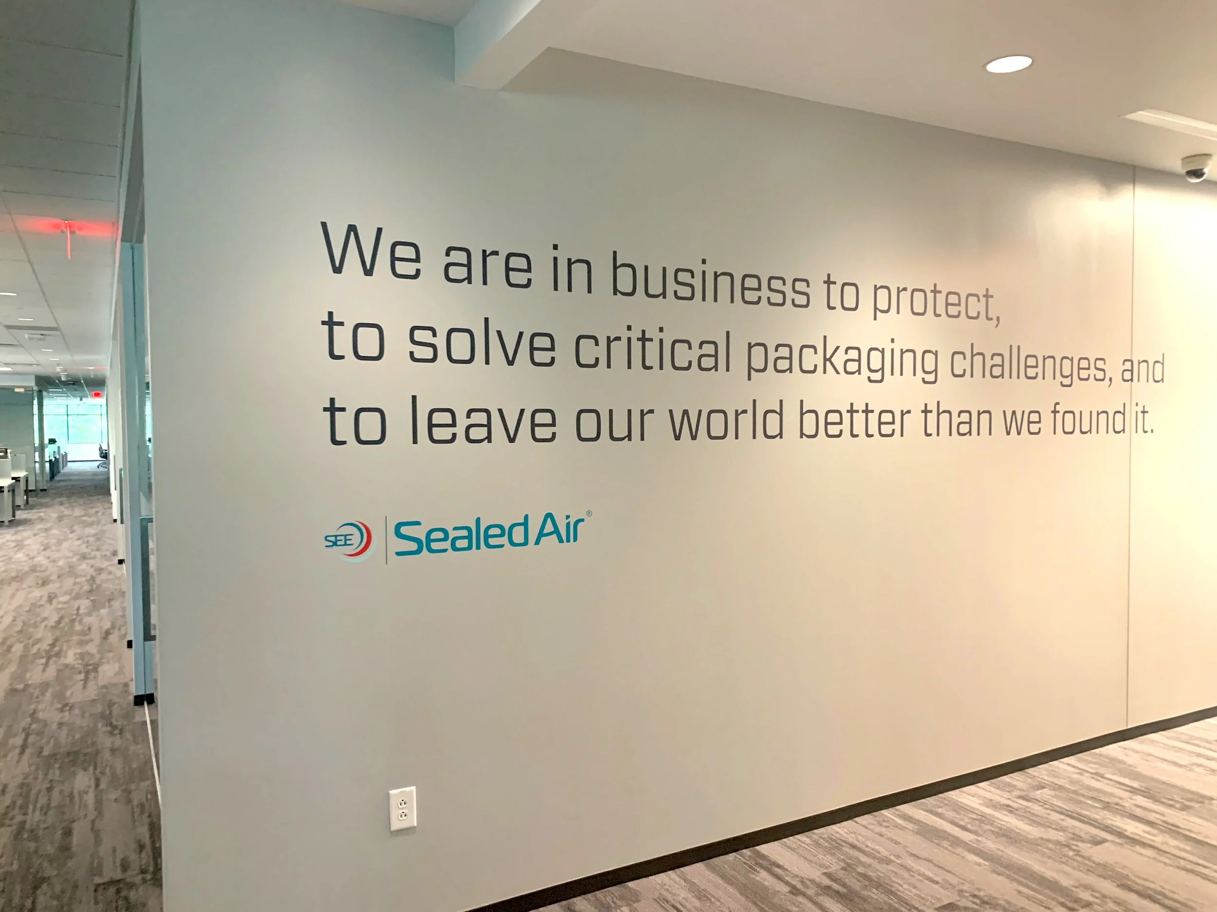 Firebrand Custom Signage for Sealed Air