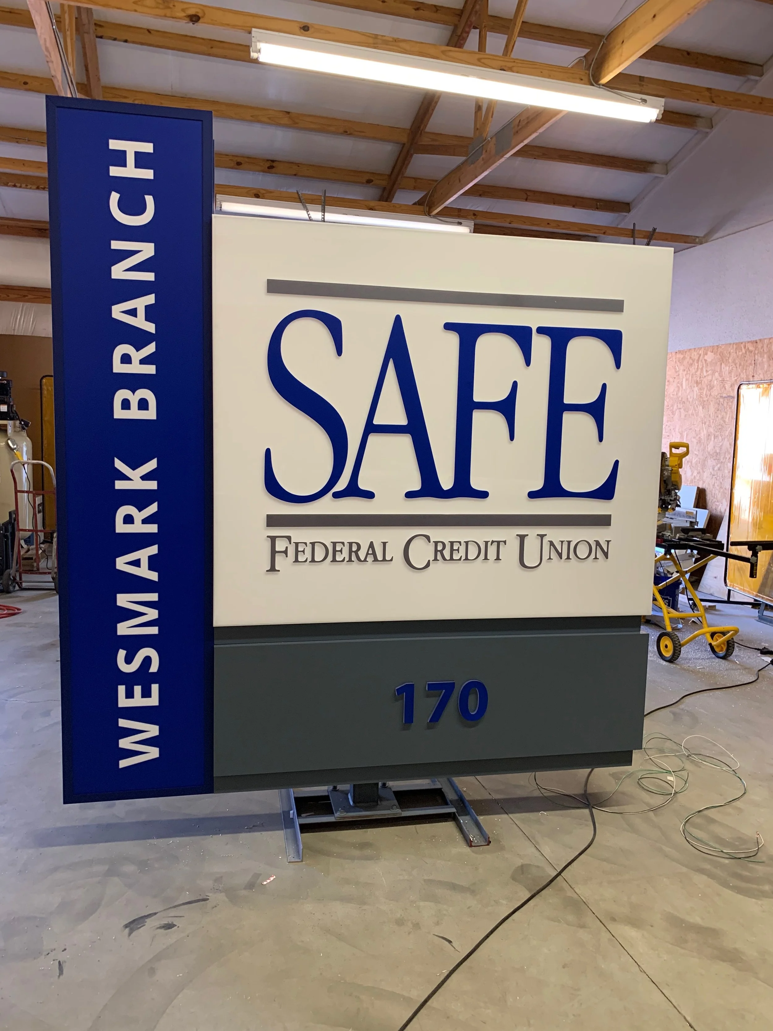 Firebrand Custom Signage for SAFE Federal Credit Union