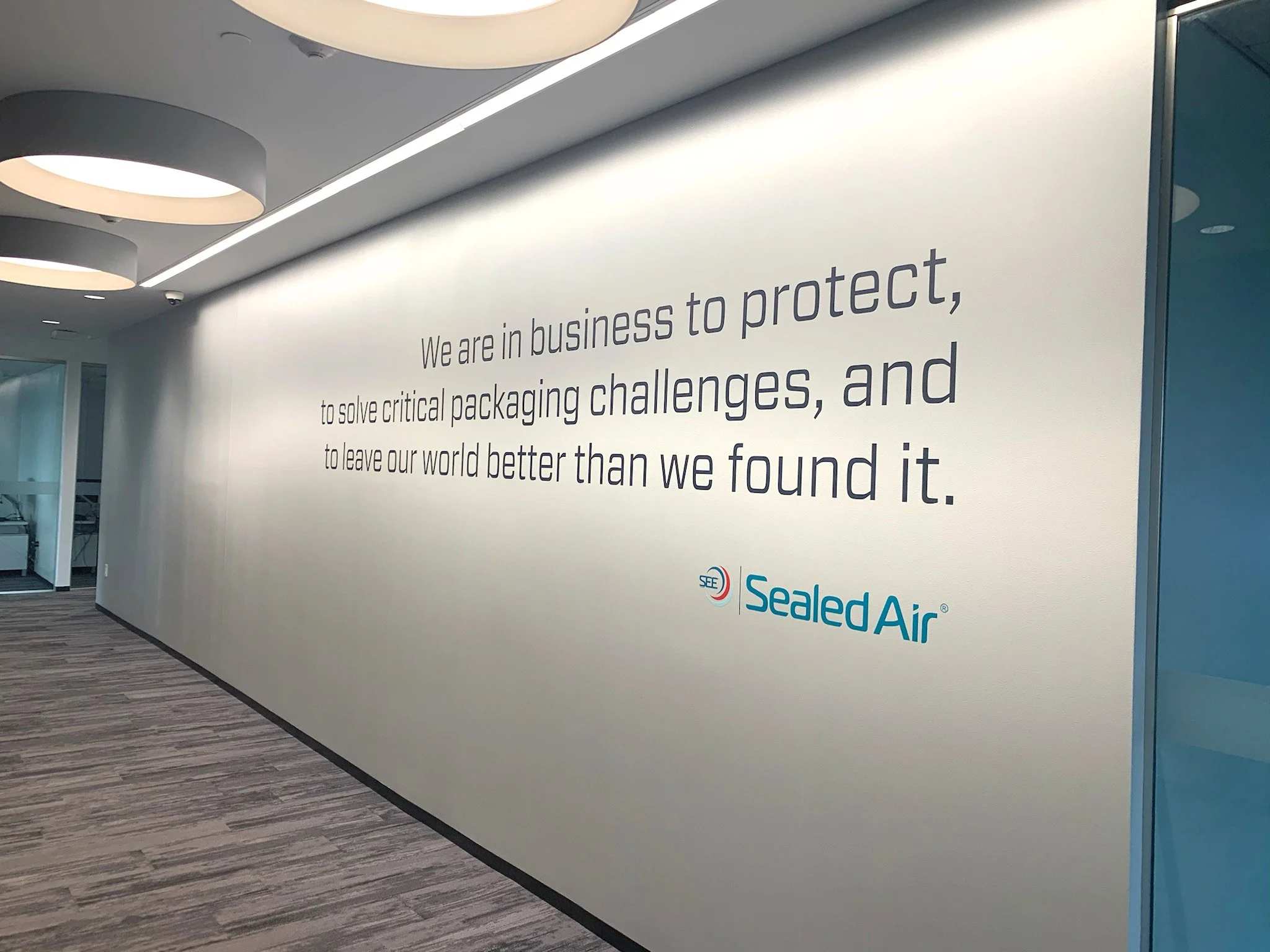 Firebrand Custom Signage for Sealed Air