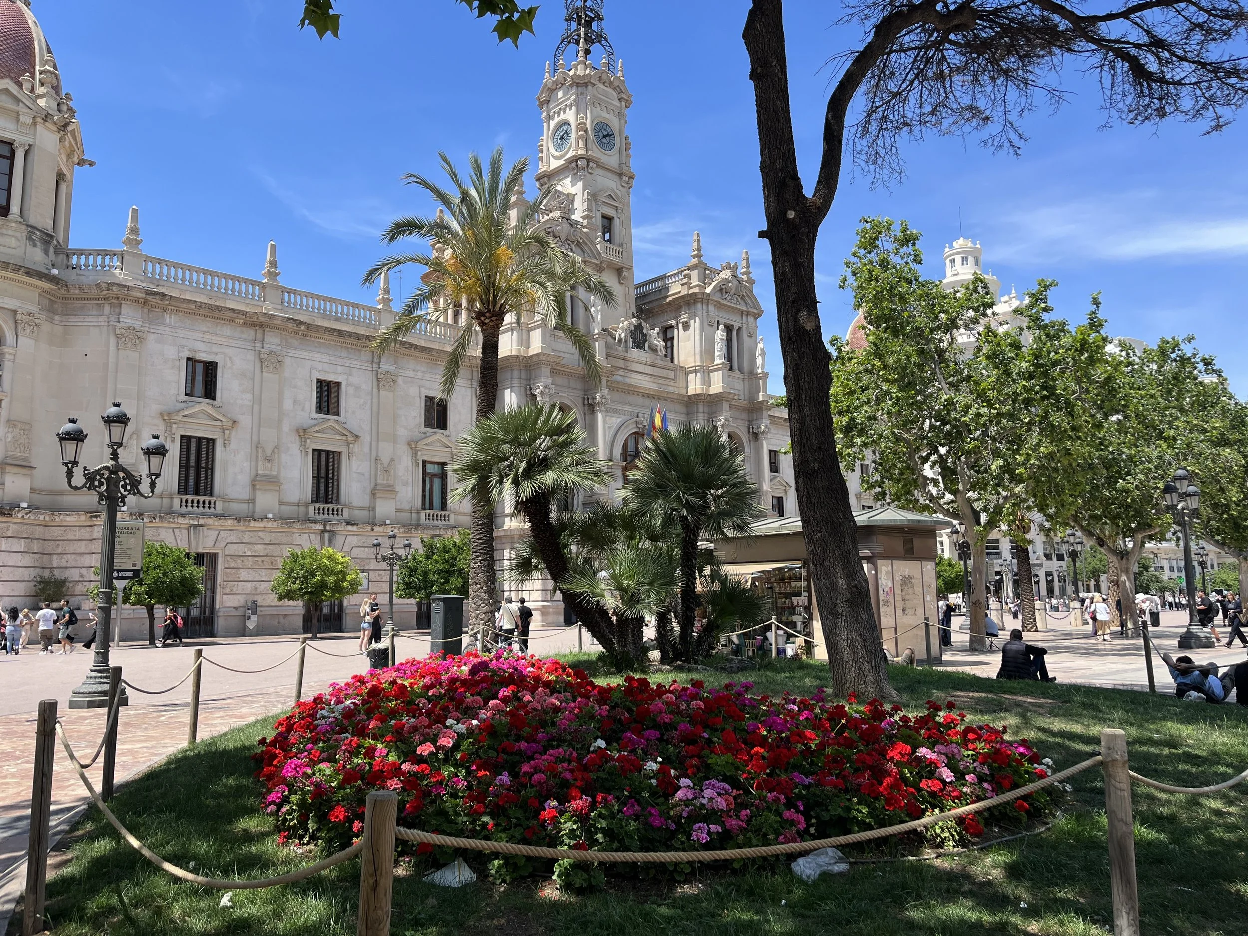 Plaza del Ayuntamiento Valencia, historical square in Valencia City Centre