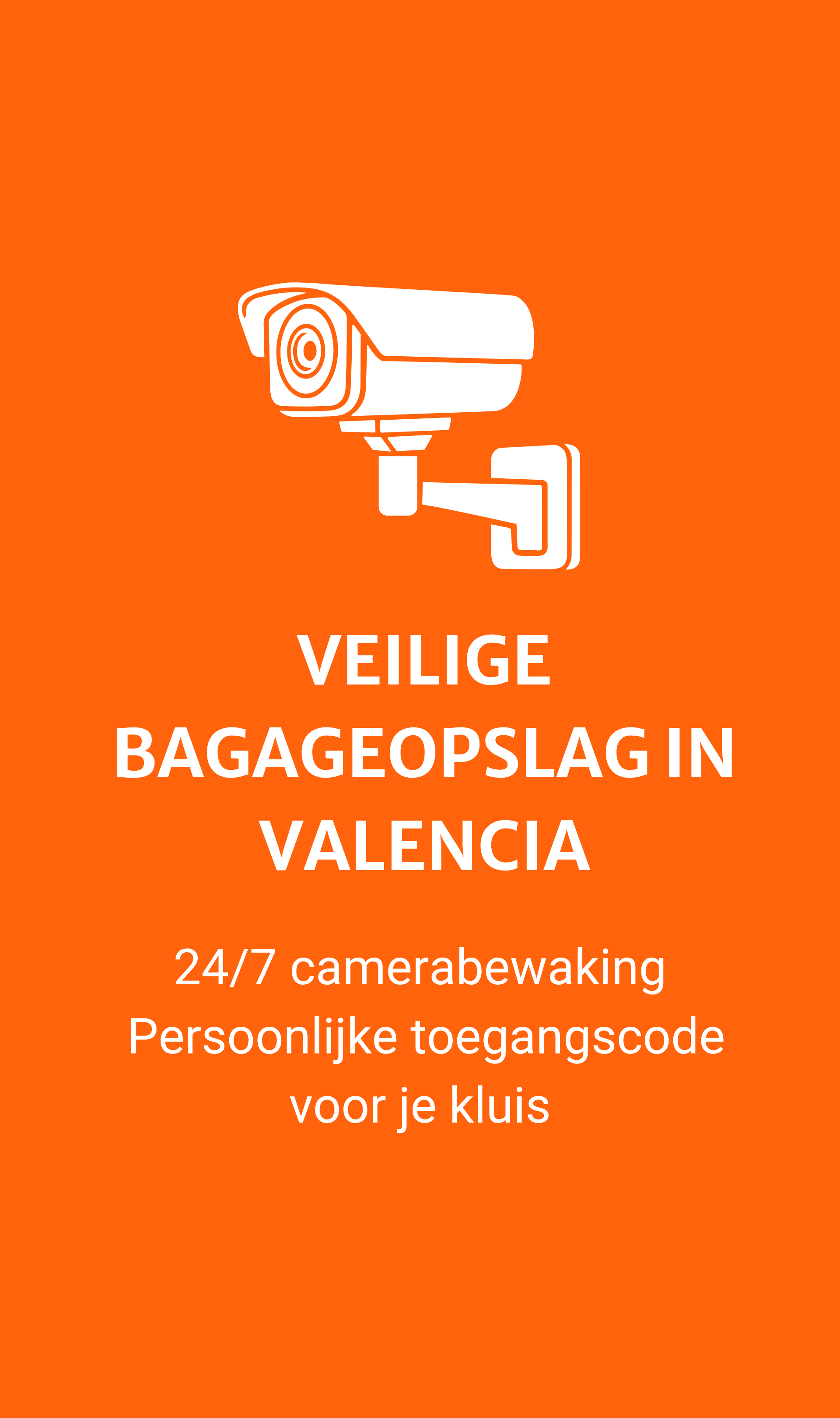 Veilige bagageopslag in Valencia met 24/7 camerabewaking