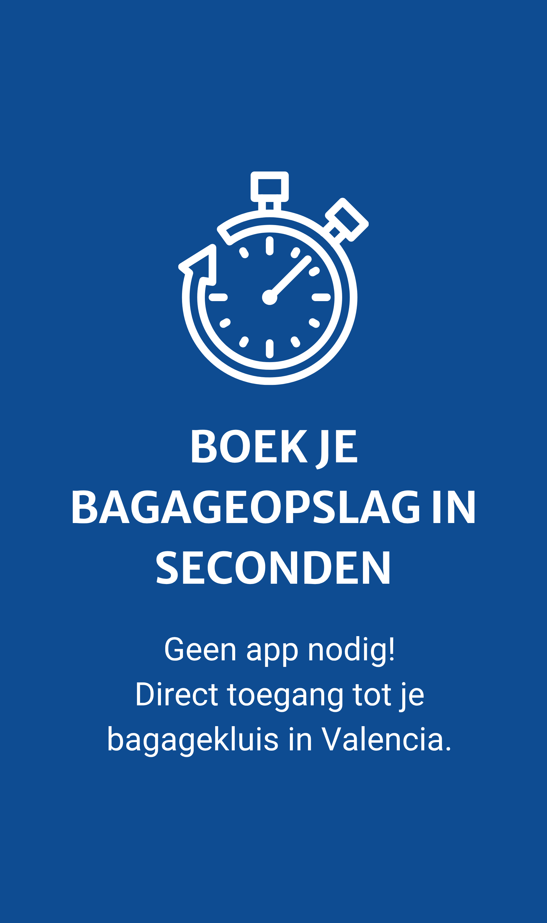 Snel bagageopslag boeken in Valencia zonder app