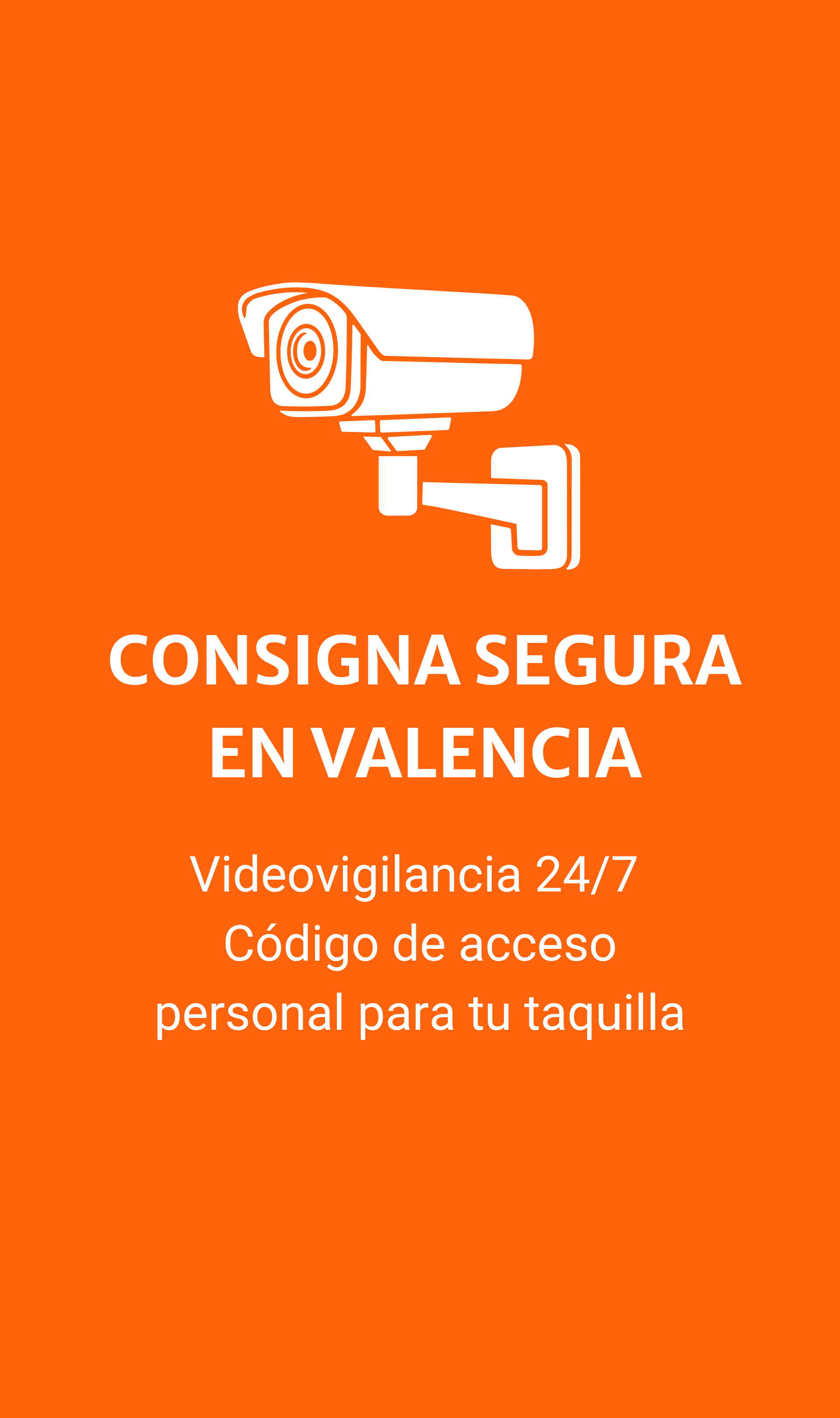 Consigna de equipaje segura en Valencia con videovigilancia 24/7