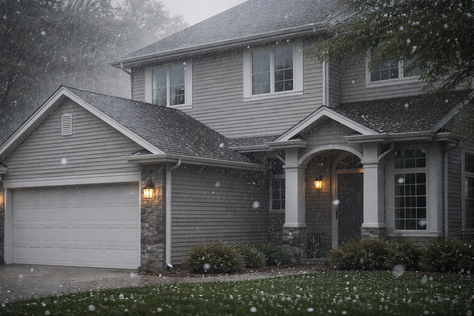 Hail Storm over home in Calgary.