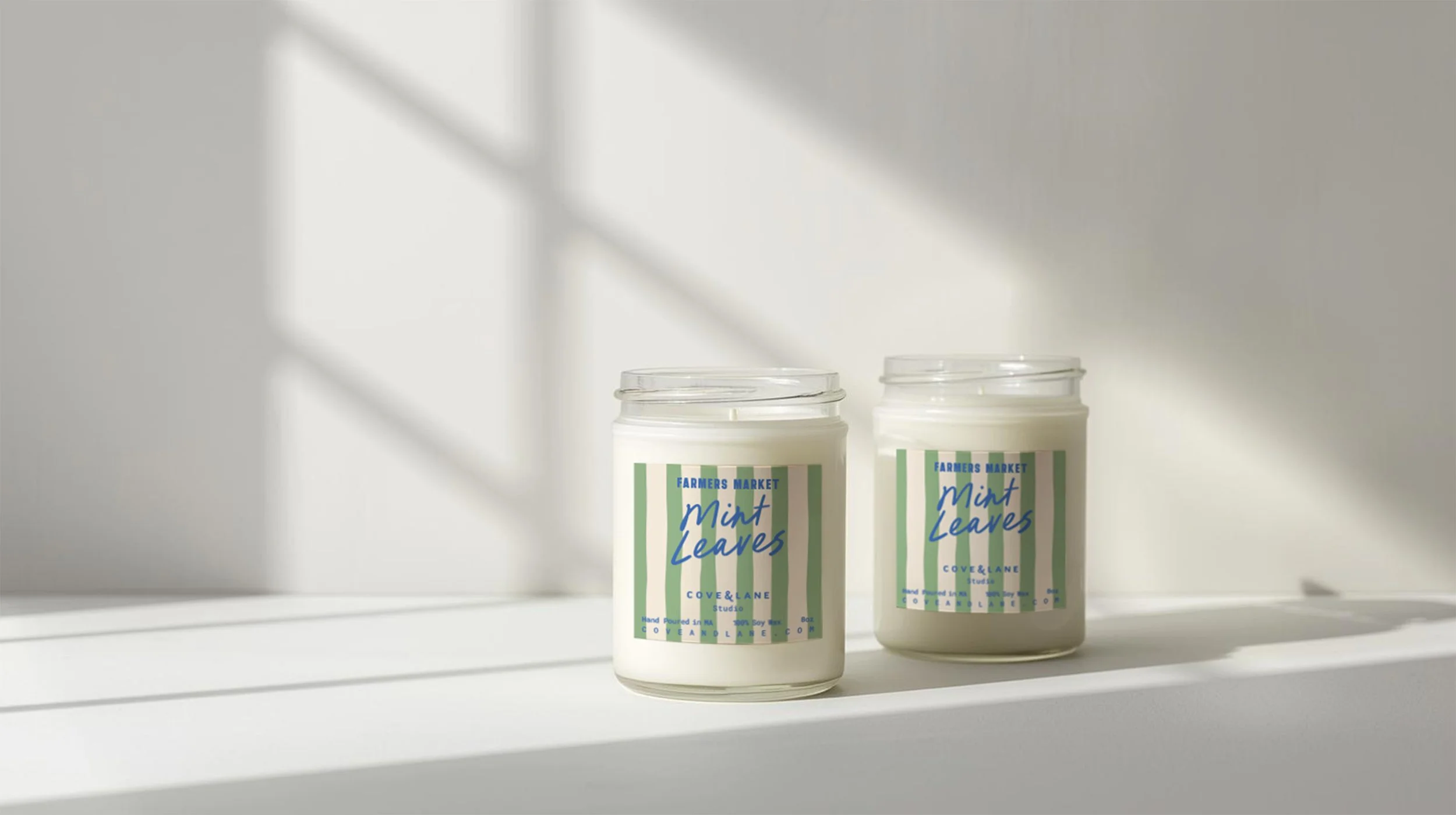 Farmers Market: Mint Leaves Candle - 8oz.