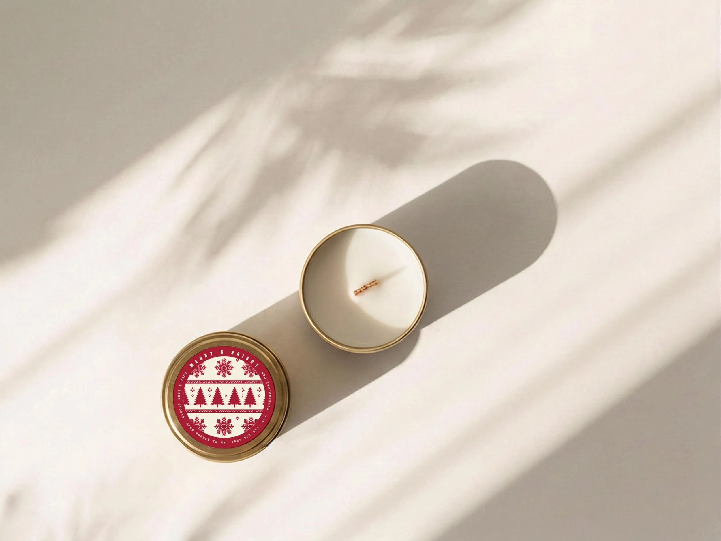 Nordic Holiday Collection: Trees Candle - 4oz.
