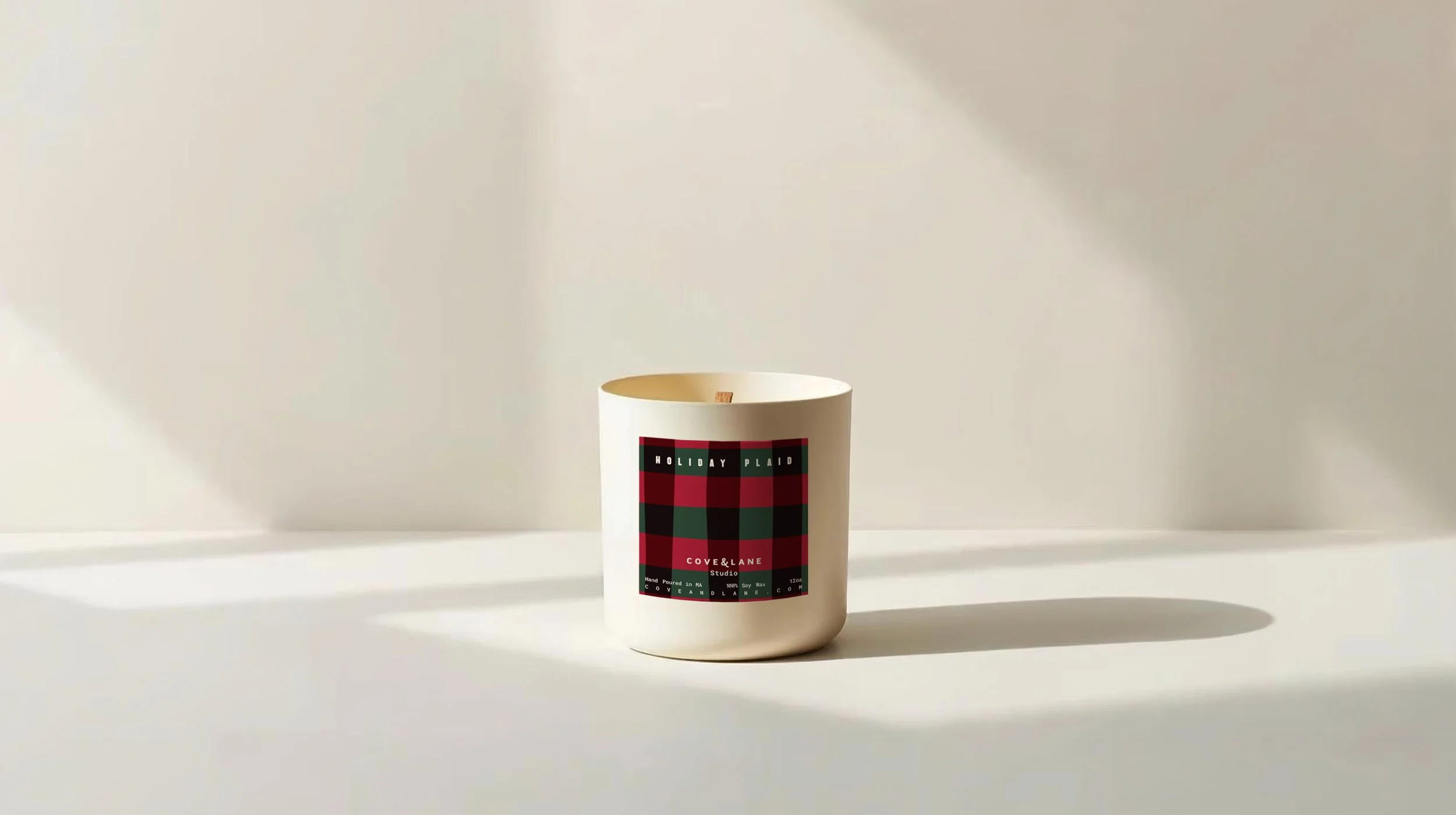 Plaid Collection: Holiday Candle - 12oz.