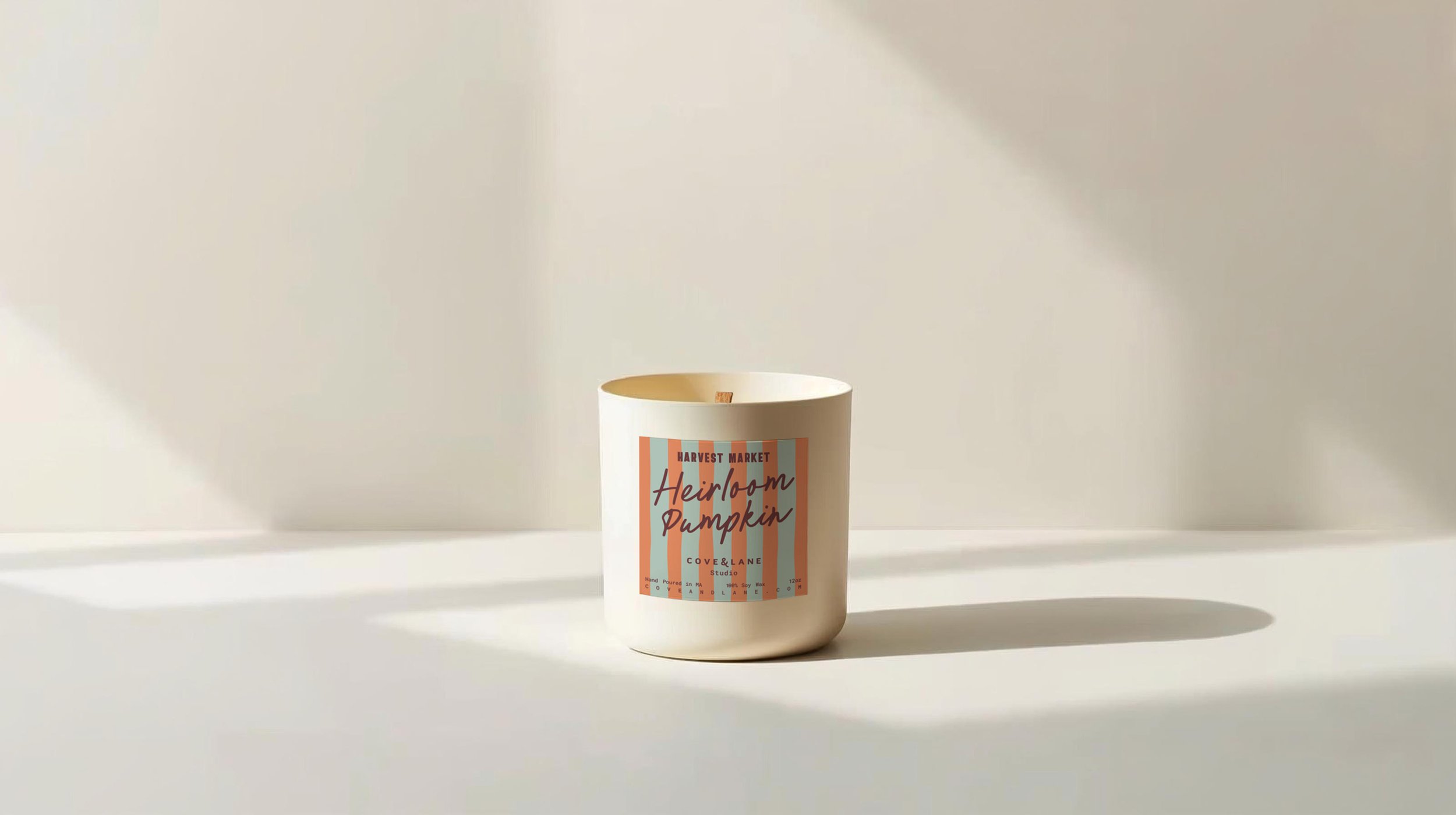 Harvest Market Collection: Heirloom Pumpkin Candle - 12oz.