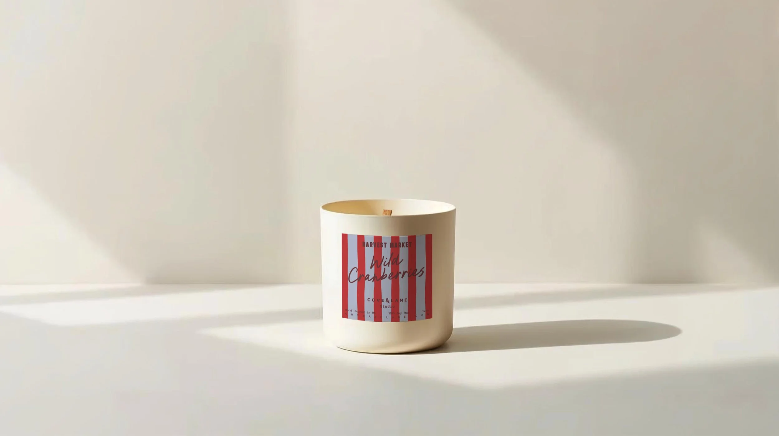 Harvest Market Collection: Wild Cranberries Candle - 12oz.
