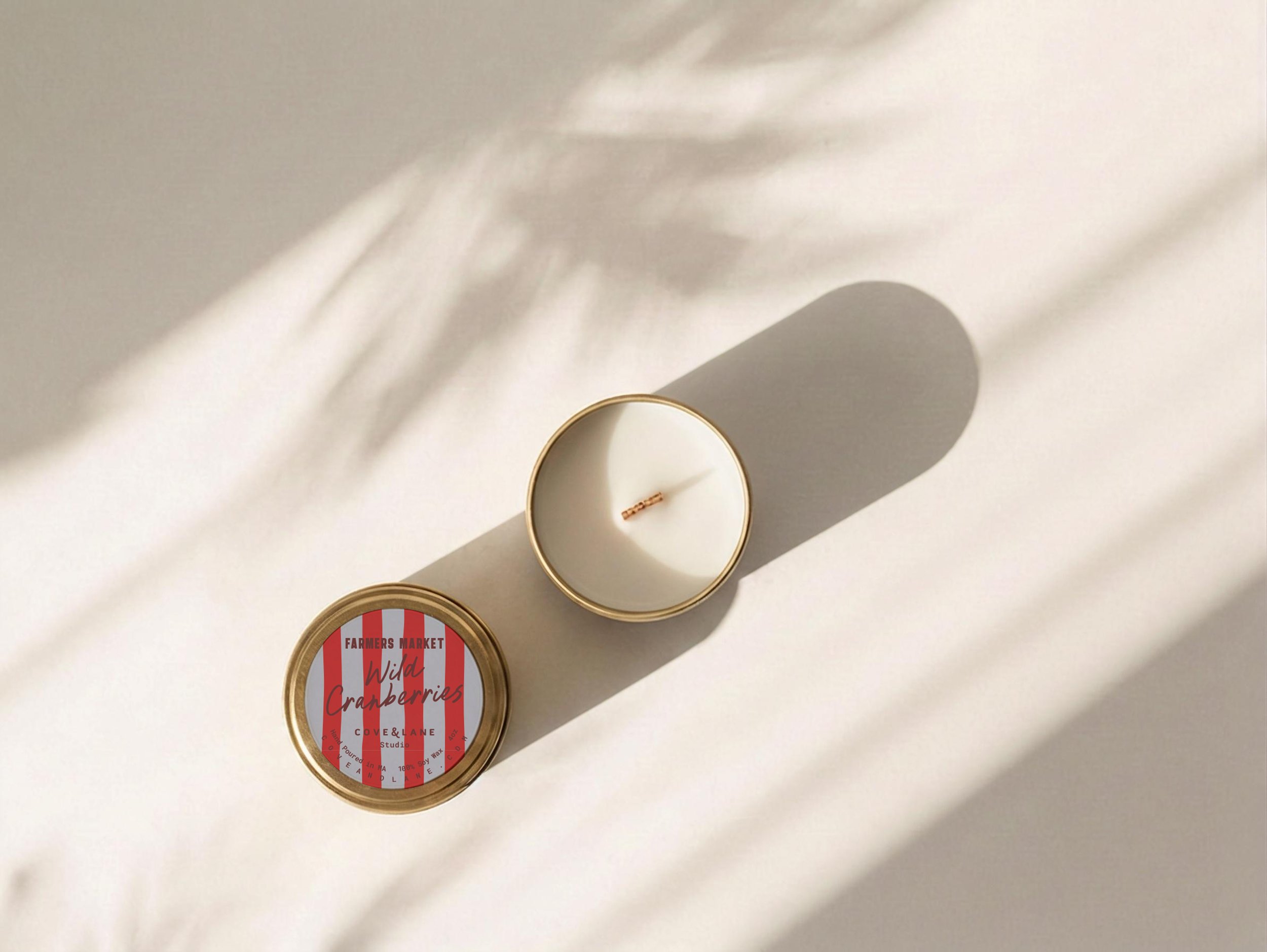 Harvest Market Collection: Wild Cranberries Candle - 4oz.
