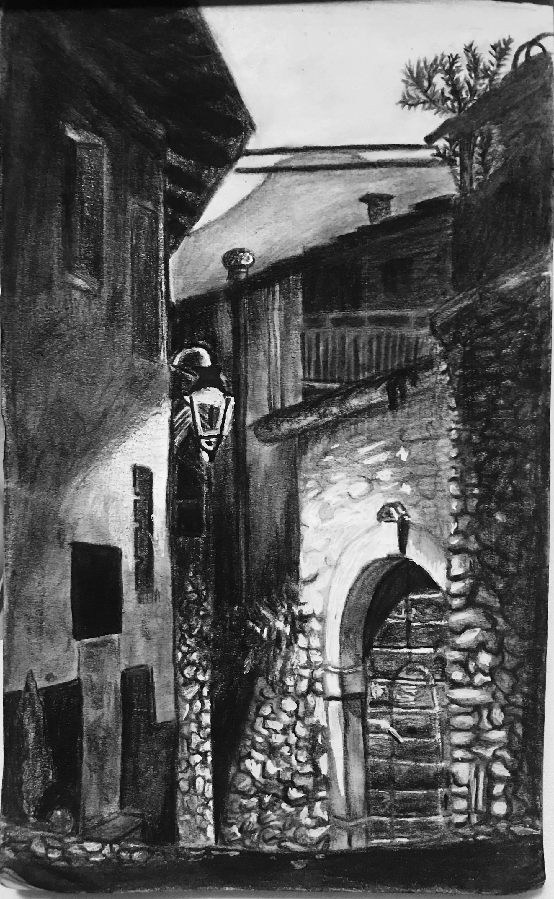 Workshop oude straatjes met houtskool potloden - Bussum