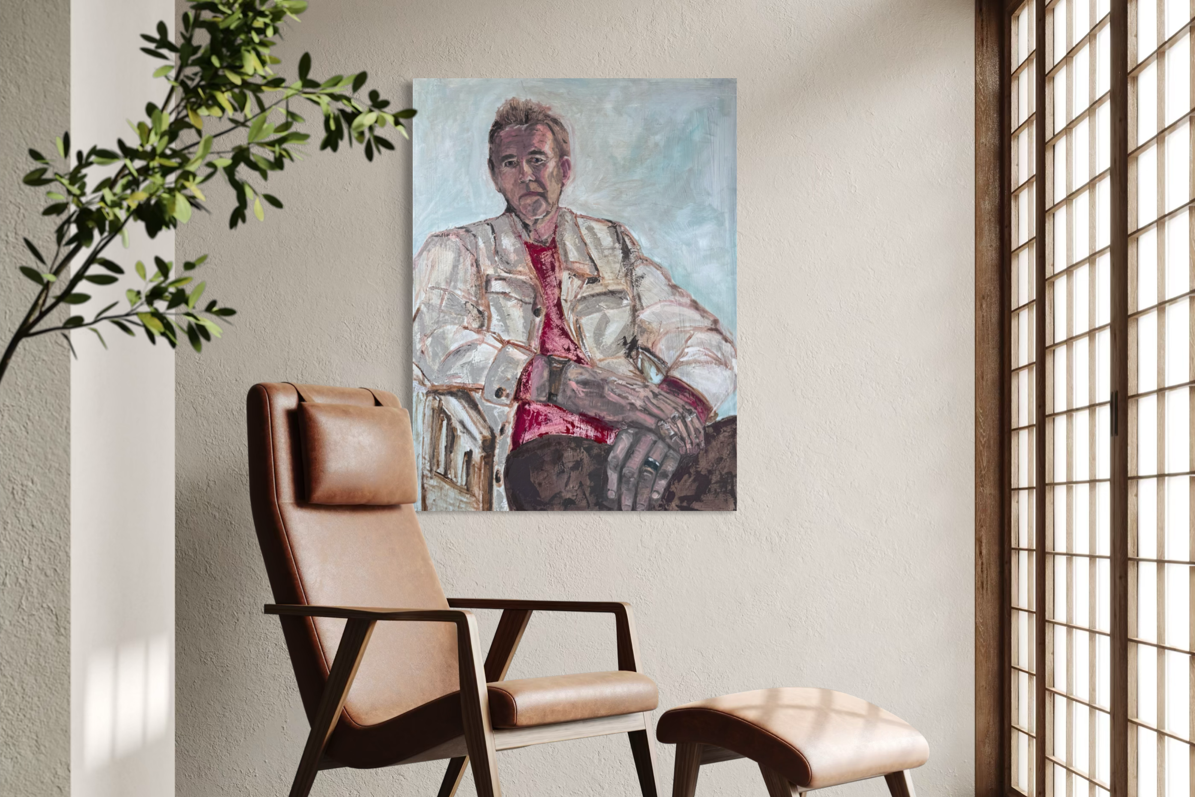 Jeff, Seated | Interior Mockup