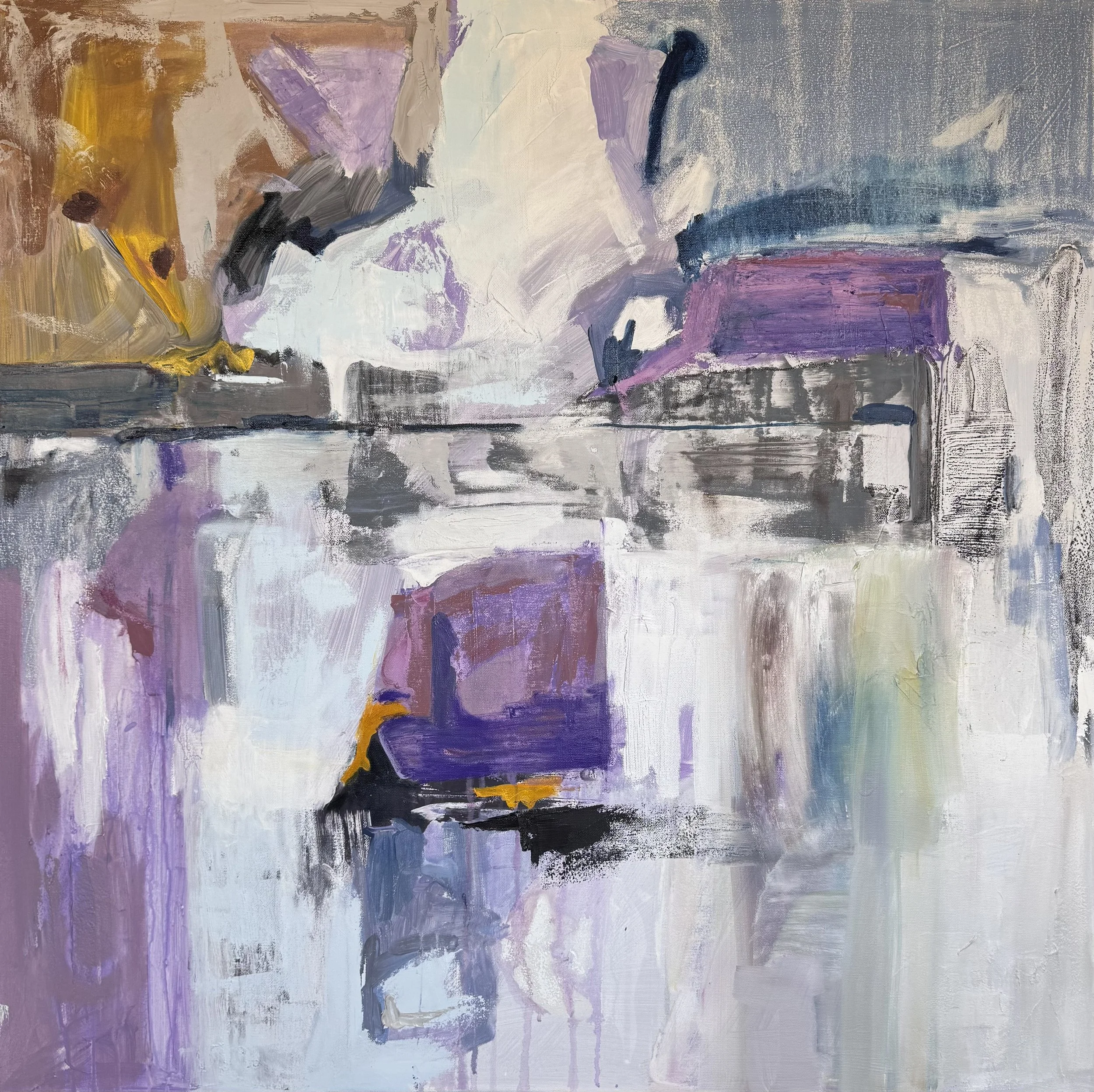 After Hooded, What Remains | 36 x 36 in