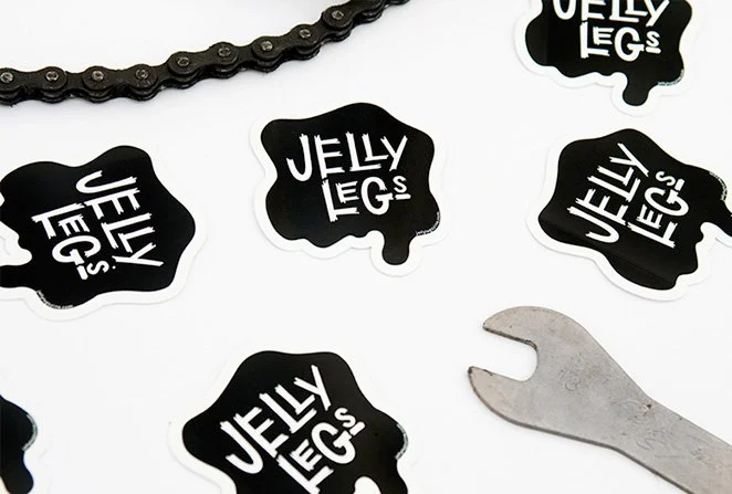 Jelly Legs Punk Zine Branding Cycling