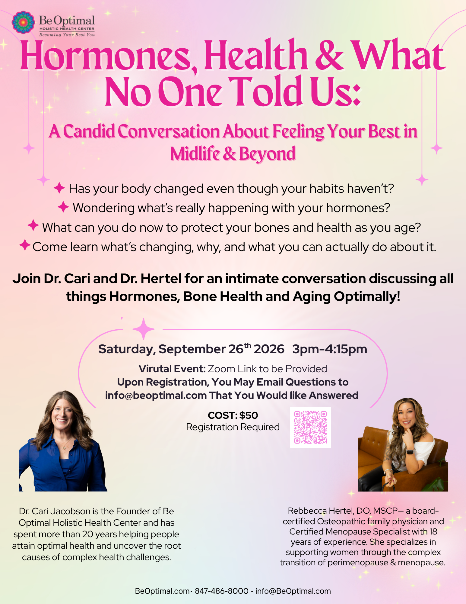 Hormones, Health & What No One Told Us: A Candid Conversation About Feeling Your Best in Midlife & Beyond