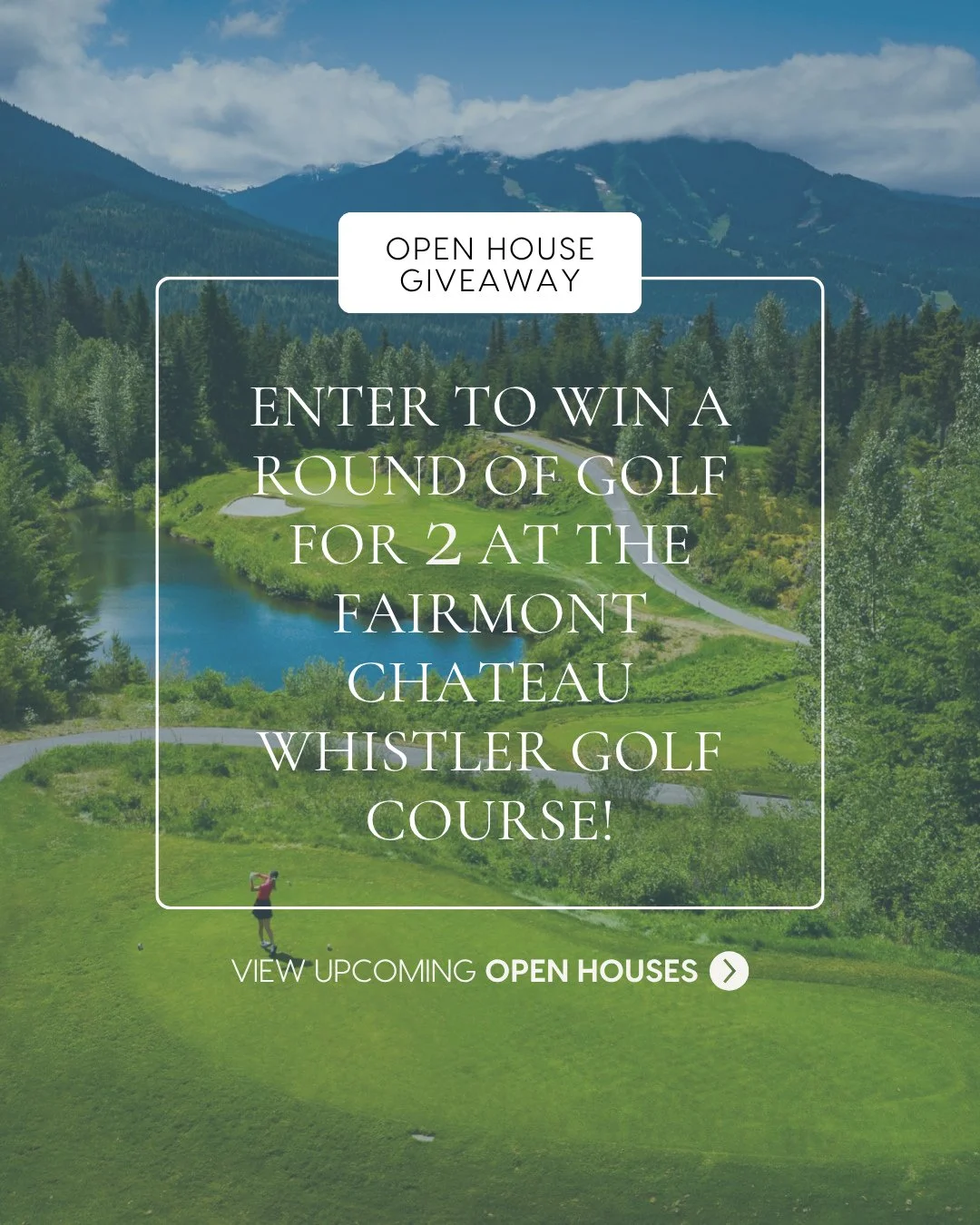 Open Houses in Squamish This Weekend 🏡⁠
⁠
Visit any of our open houses and you can enter to win a round of golf for 2 at the Fairmont Chateau Whistler Golf Course ⛳️⁠
⁠
📍21-1500 Judd Road⁠
Offered at $$799,990⁠
Saturday May 30 | 11 AM - 1 PM⁠
⁠
📍2