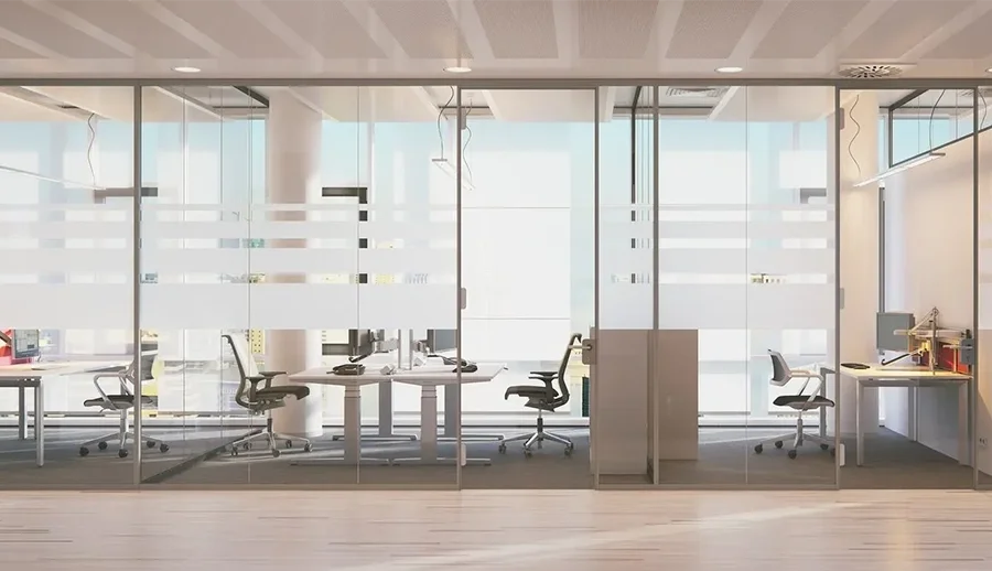 Modern office representing a multi-site hosted VoIP network