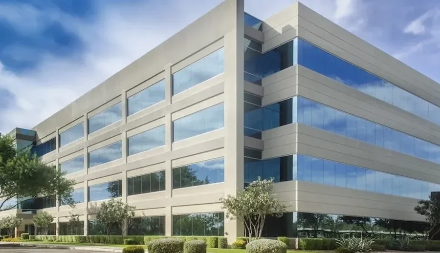 Commercial building protected by professionally installed security cameras