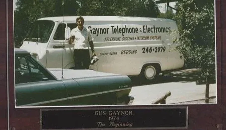 Historic Gaynor Telesystems service vehicle and company branding