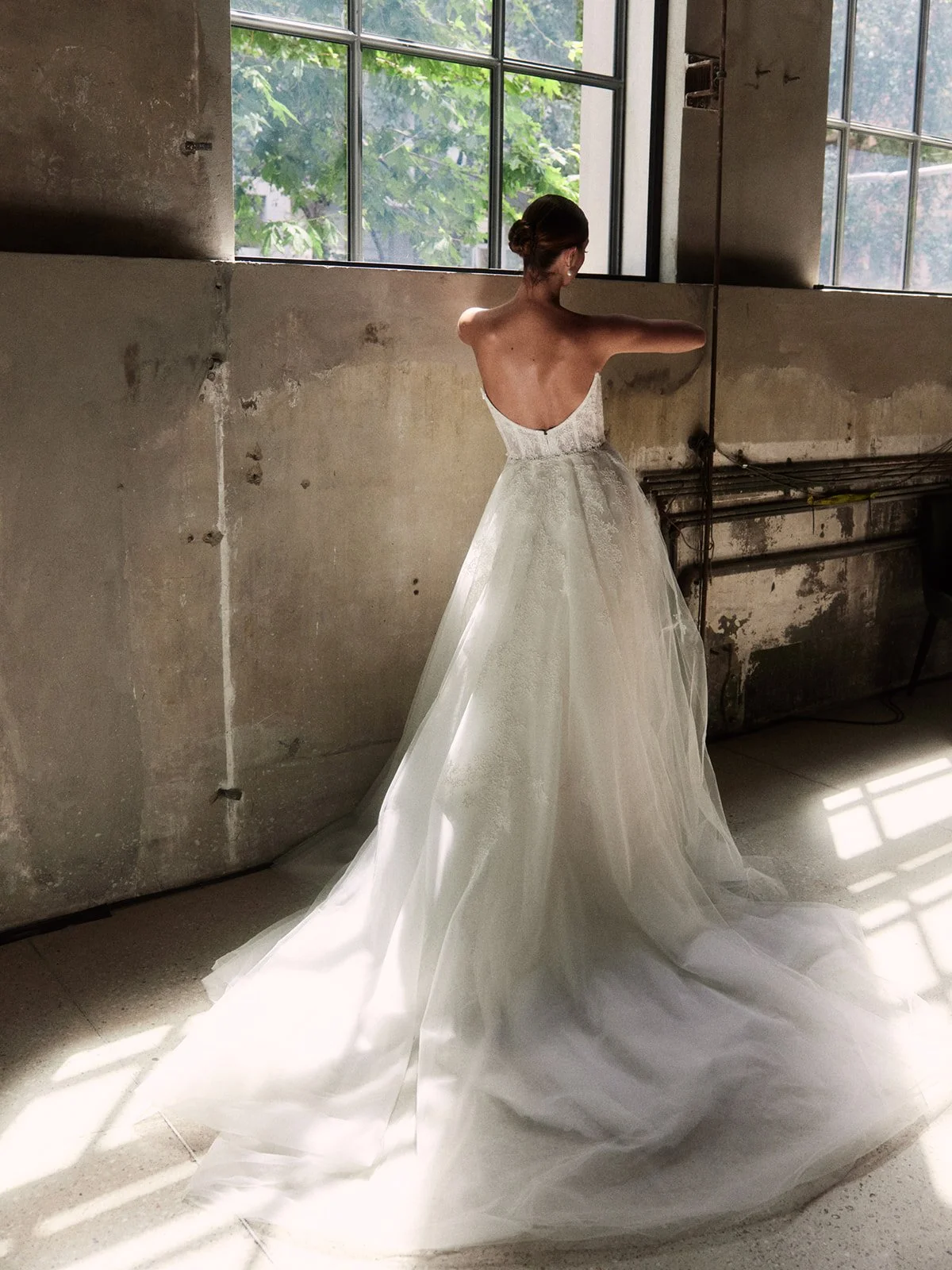 ALYSSUM
 shown with detachable overskirt 