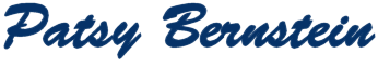 Patty Benatin logo in blue text.
