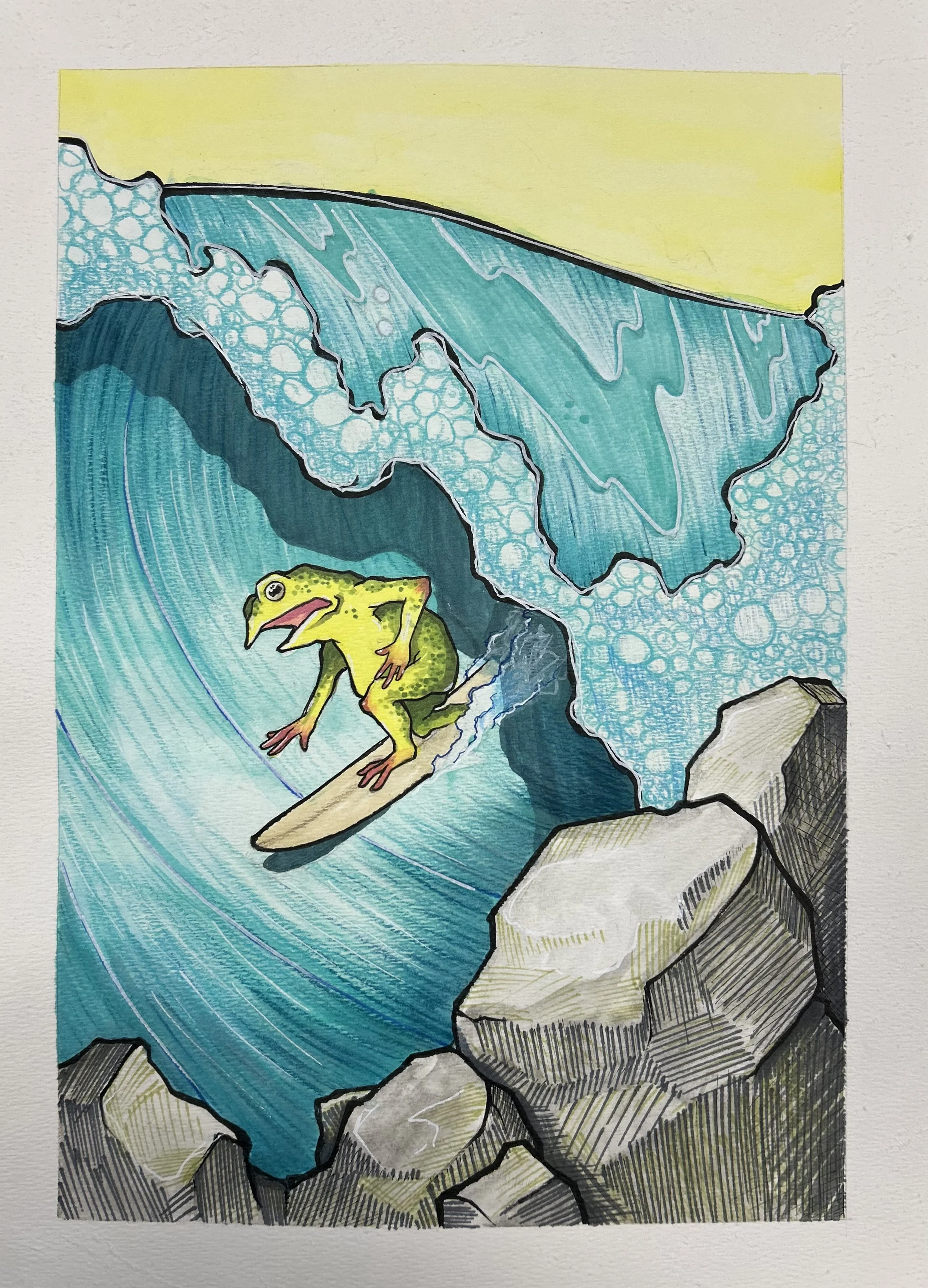 A frog in a well knows nothing of the great sea