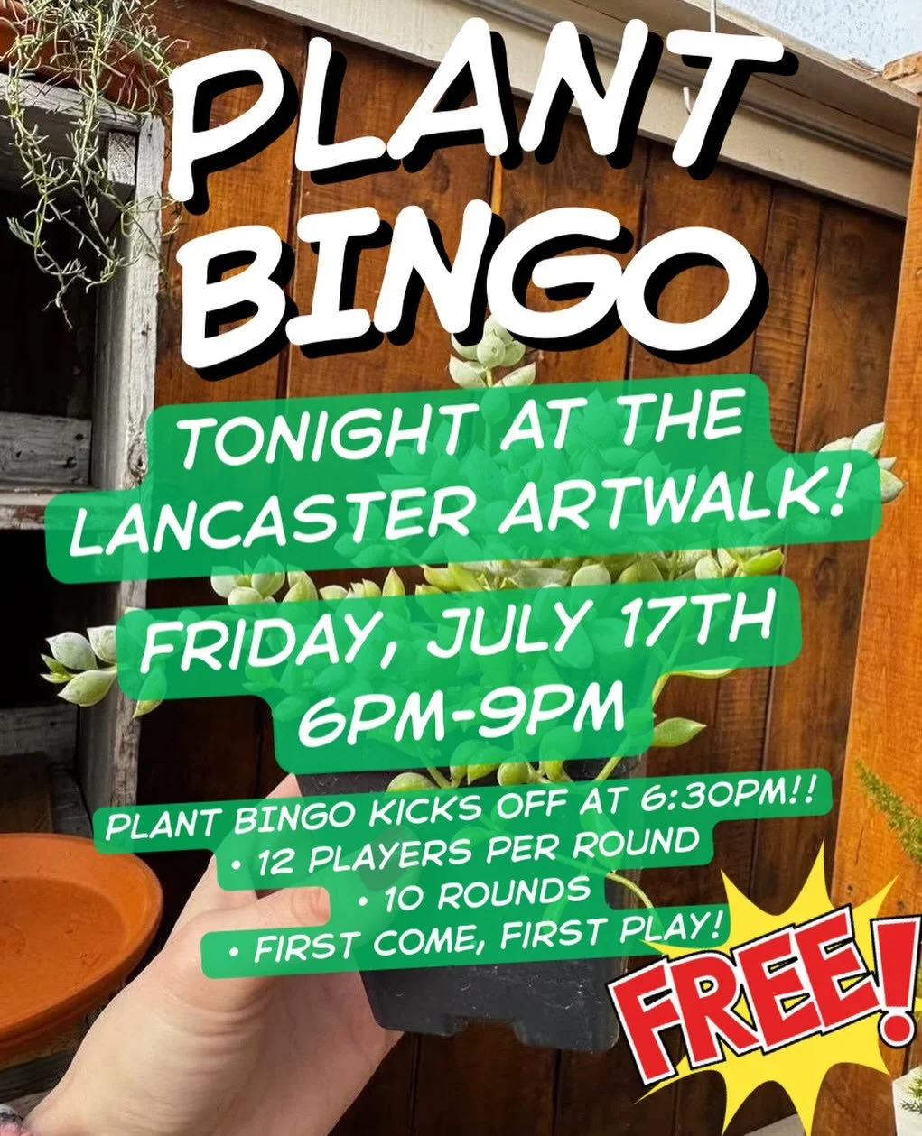 📍Find us on the corner of Broad and Main in downtown Lancaster! Look for the big white bus!🚌 👀

We are popping up at the Lancaster ArtWalk this Friday from 6PM - 9PM and we&rsquo;re bringing the mobile potting bus LOADED with exclusive houseplants