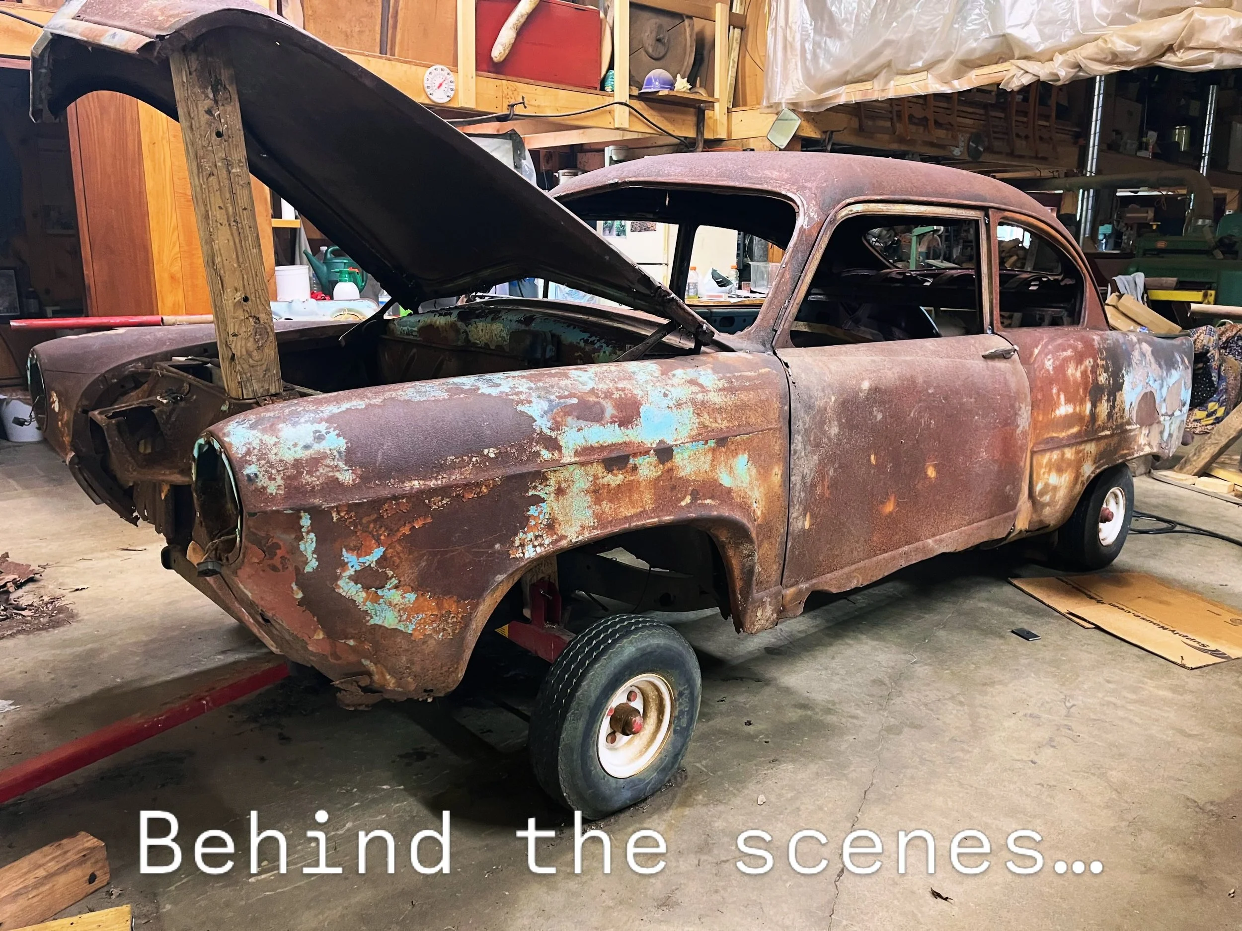 Before this old Allstate car ever rolled into the greenhouse, she had some cool history!🔧🌿

What was the Allstate car??🚙 

The Allstate was a small American car sold exclusively through @sears , Roebuck &amp; Co. during the 1952&ndash;1953 model y
