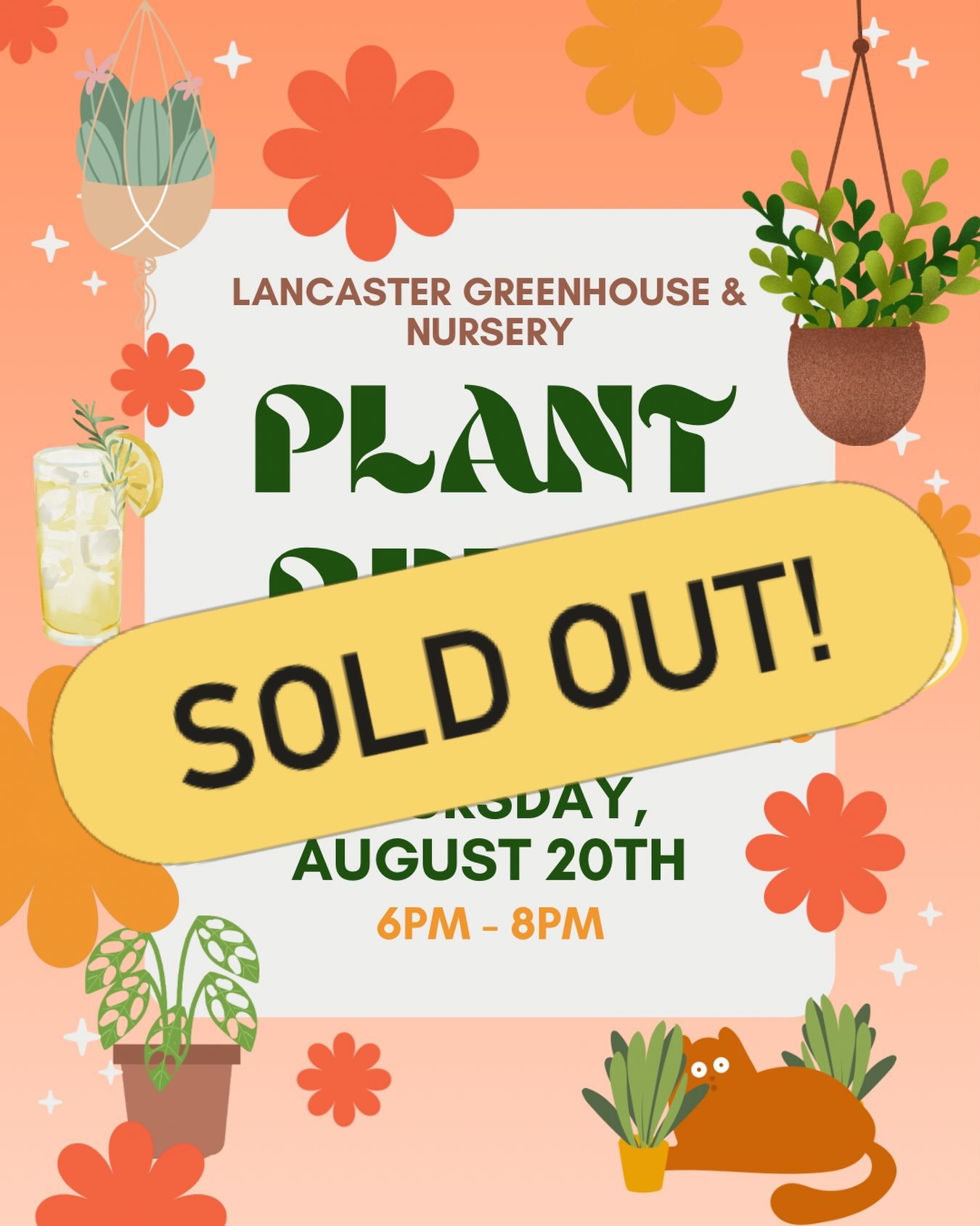 Our August Plant Bingo &amp; Lemonade Bar is SOLD OUT! And it only took 24 hours!🤯👏🍋

Thank you!! See you in September!👋