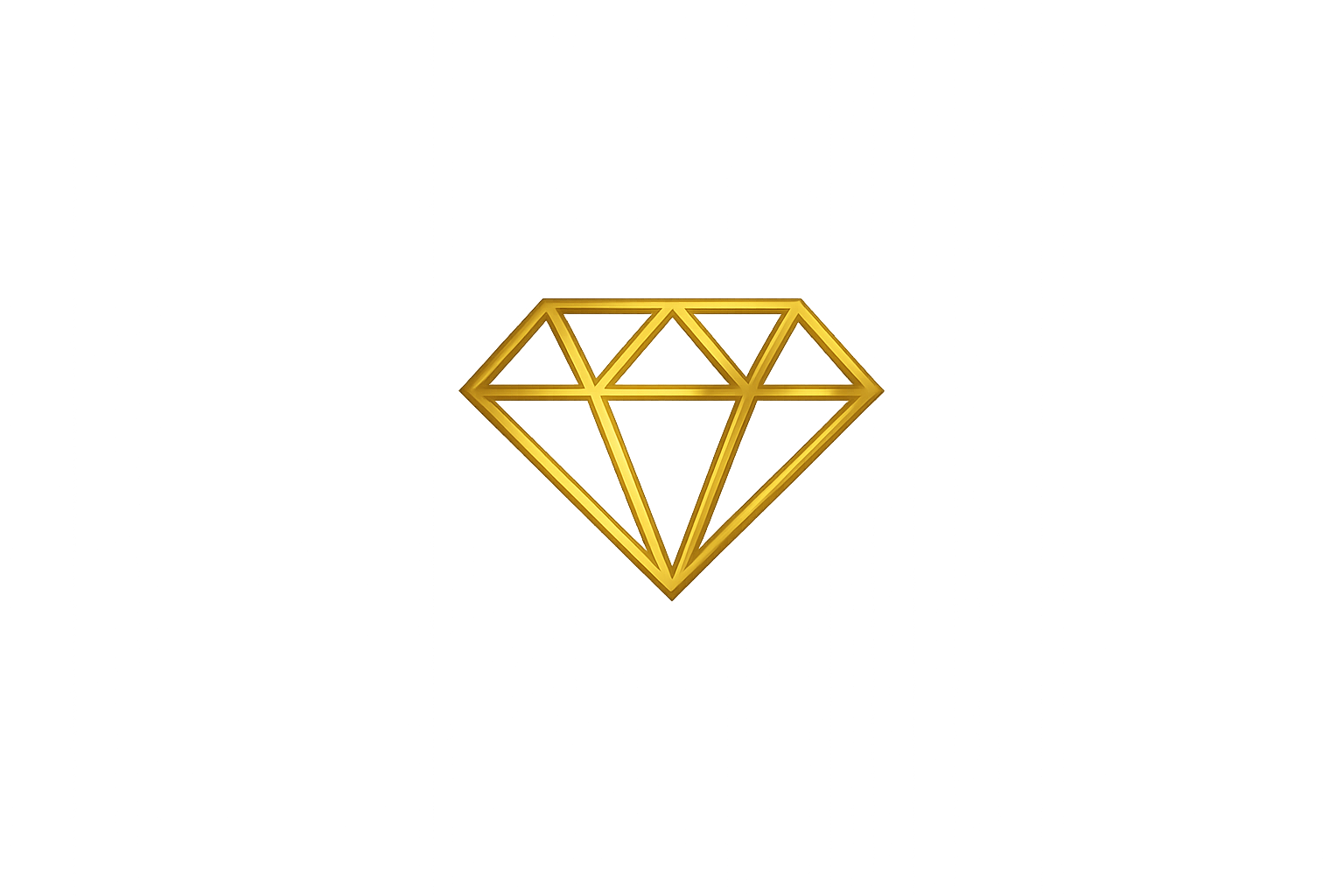 A shiny gold diamond-shaped symbol with a geometric design floating in front of a neon-lit city street scene at night.