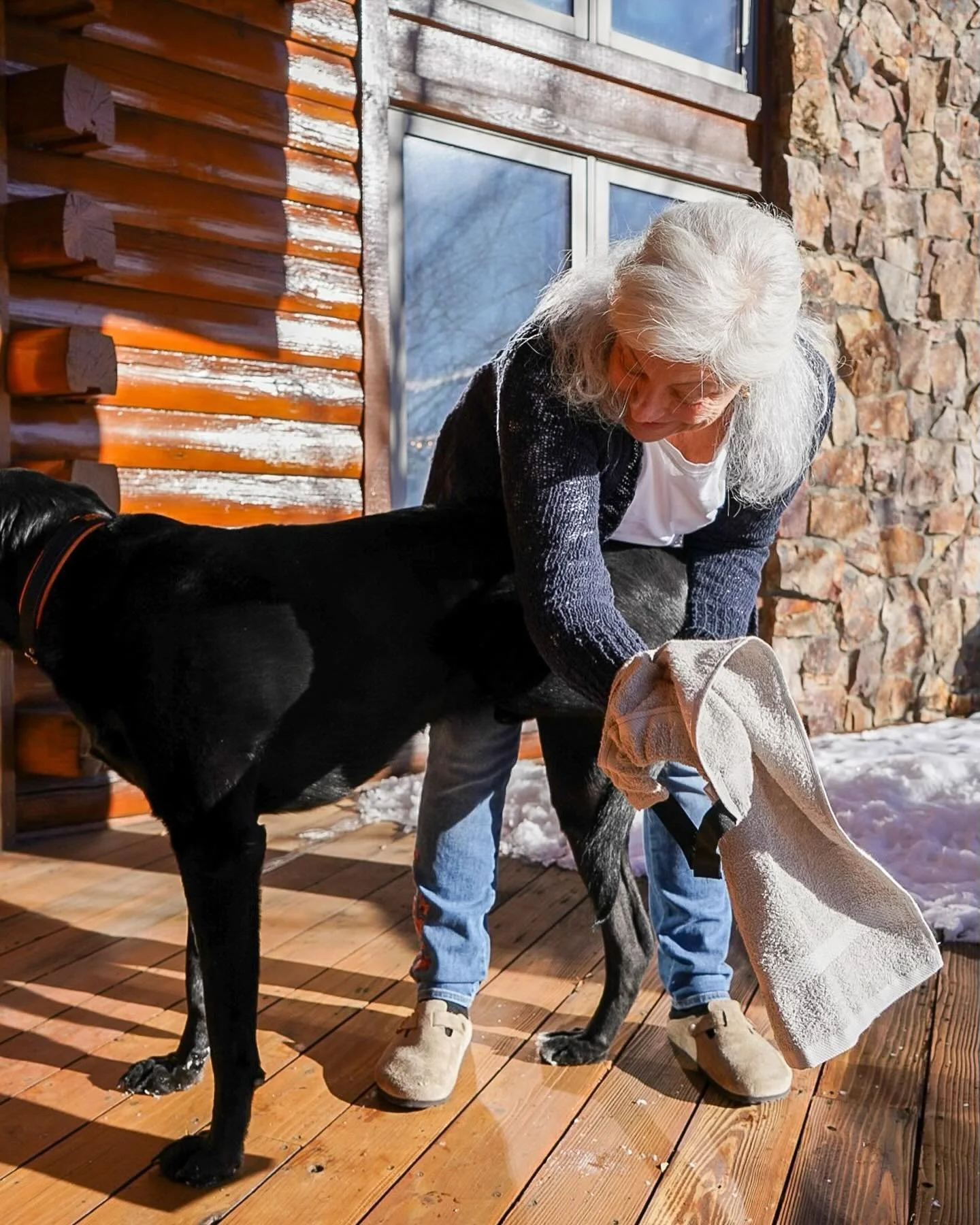 Always at hand for snowy paws! 🐾
Link in bio to check out the ultimate hanging towel solution.