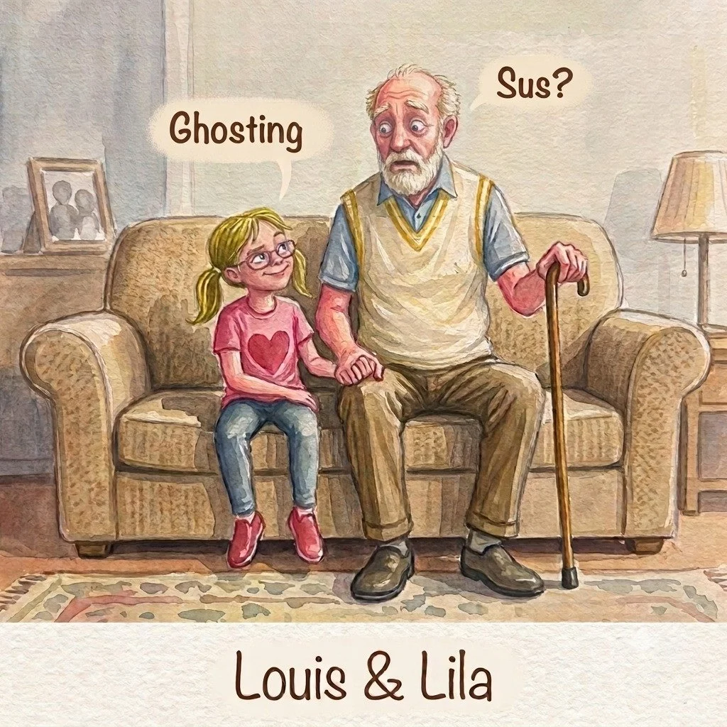 Ghosting? Sus? And don't even get me started on 67. 

My grandkids think it's hilarious that us older folk have never heard of these trendy words. As they school us on the definition, it is another reminder that while children and grandparents may se