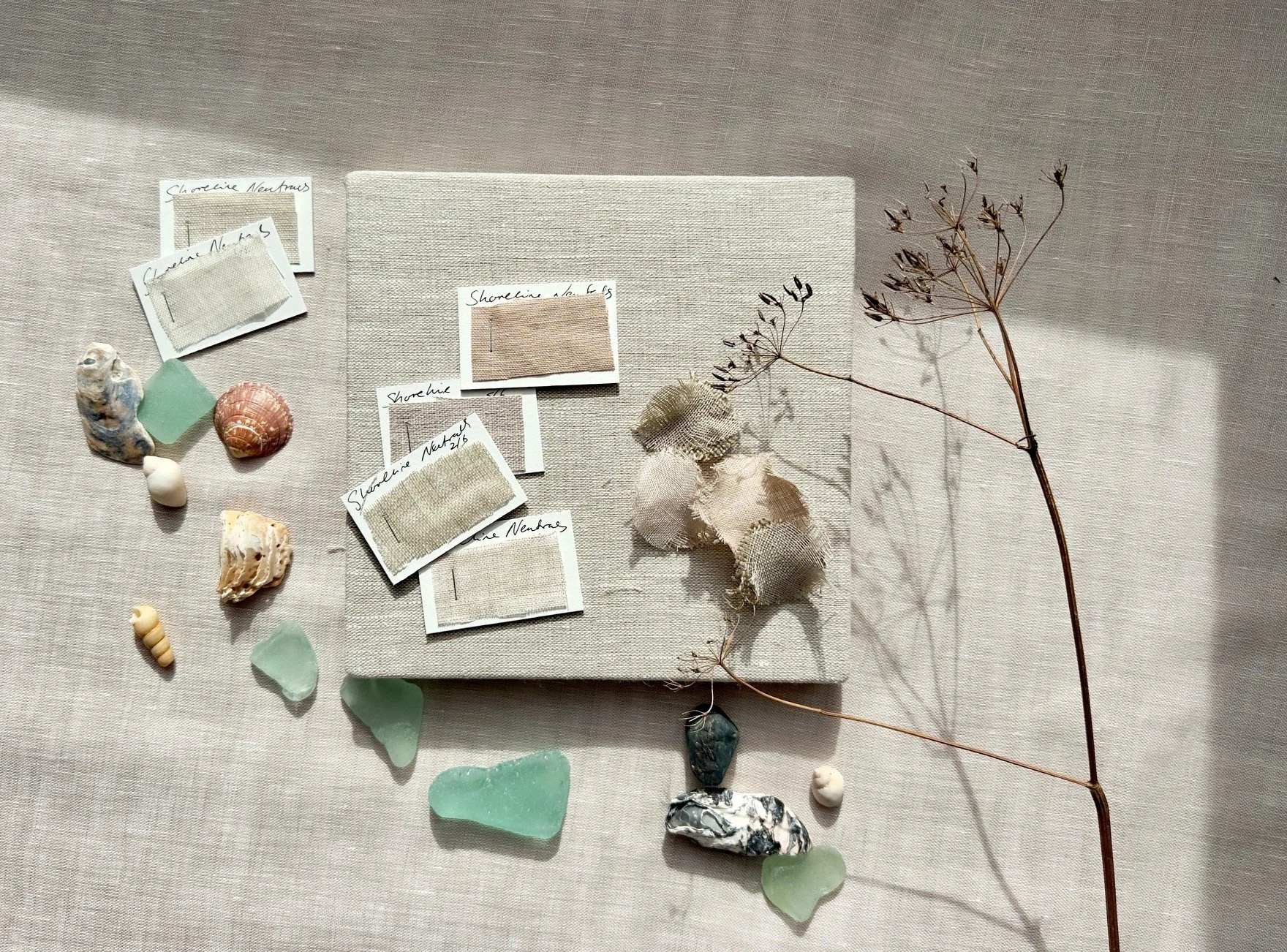 Handmade Linen Textile Art