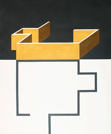   Rockhurst Series 11 , 2013  Acrylic and Graphite 43×36cm / 17×14in Public Collection, Kansas City, MO