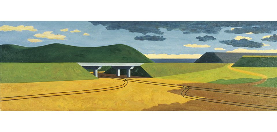   Disquieting Voids , 2005  Oil on Canvas 30×90cm / 12×36in Private Collection, Pagosa Springs, CO