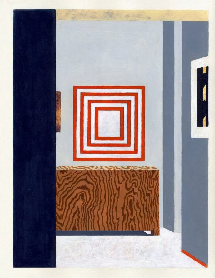   Stellish Interior , 2017  Acrylic on Paper 31×23cm / 12×9in